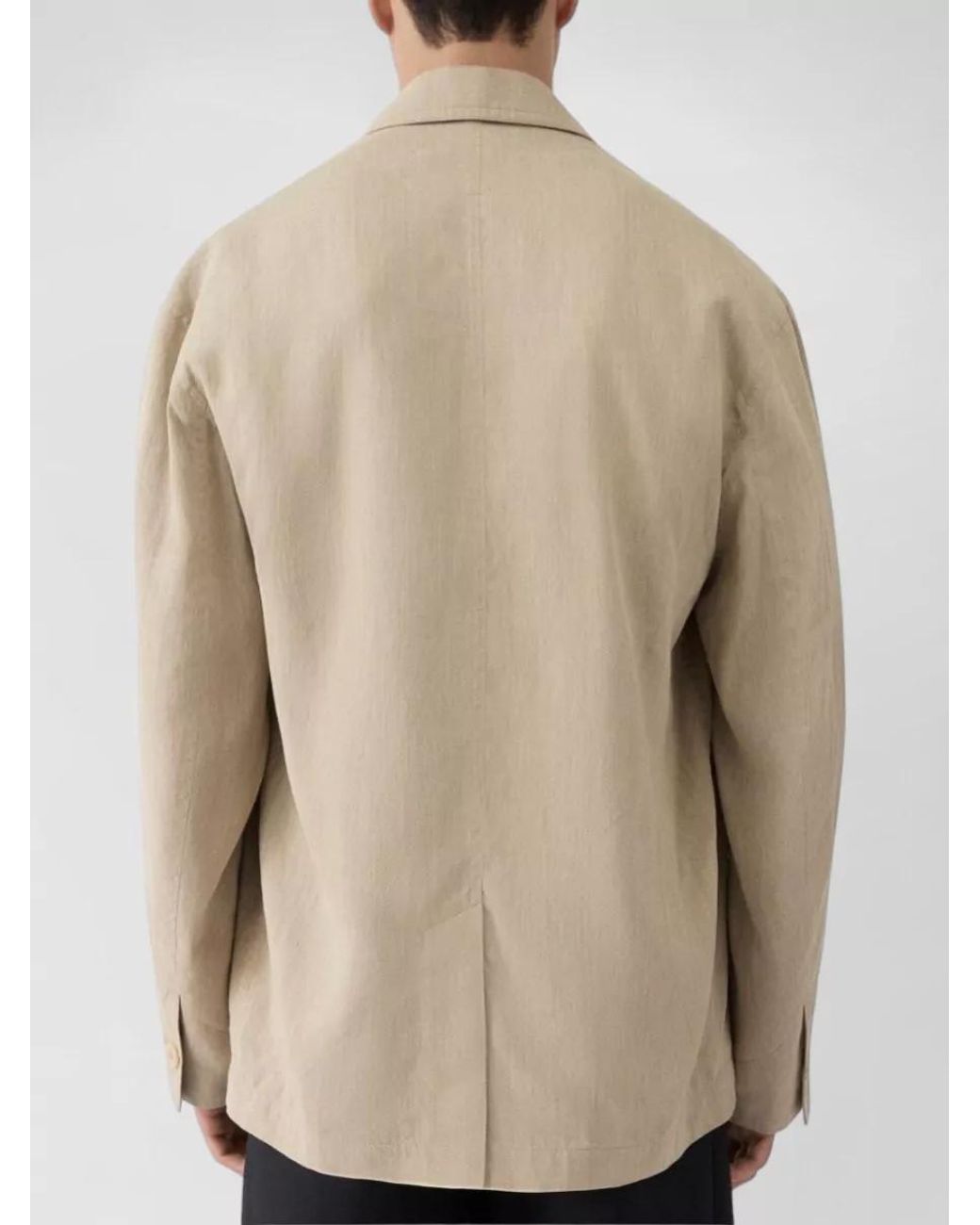 Jacquemus Natural Linen Single-Breasted Blazer for men