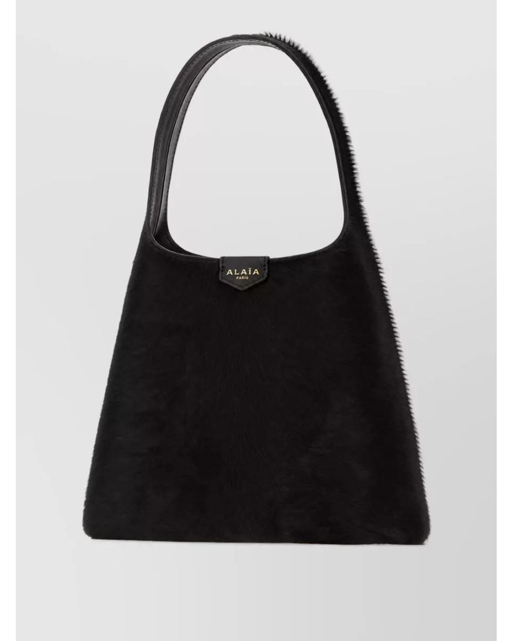 Alaïa Black Leather Tote Bag
