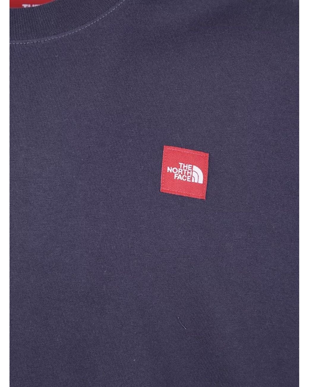 The North Face Blue Cotton Short-Sleeve T-Shirt for men