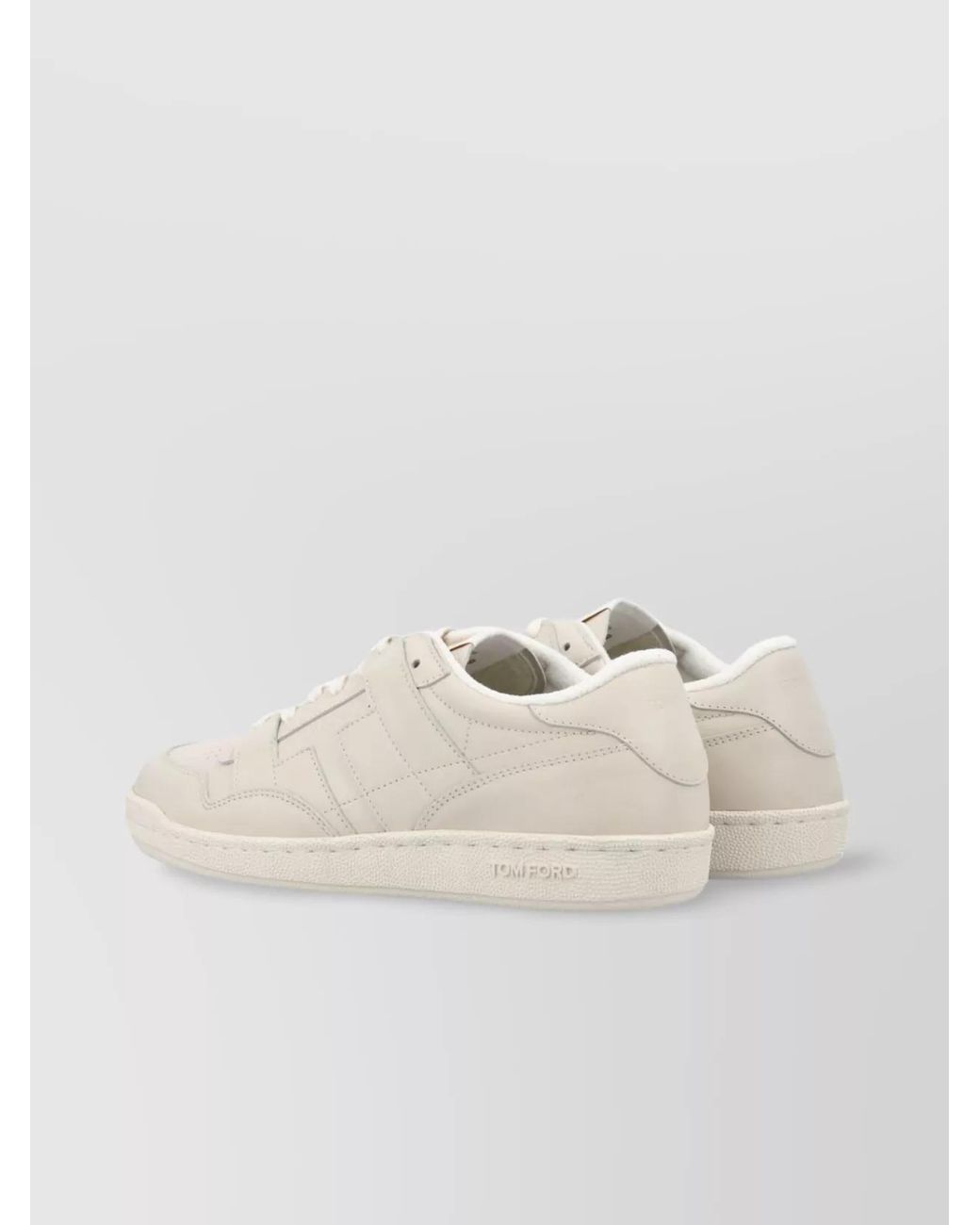 Tom Ford Natural Leather Low-Top Sneakers for men