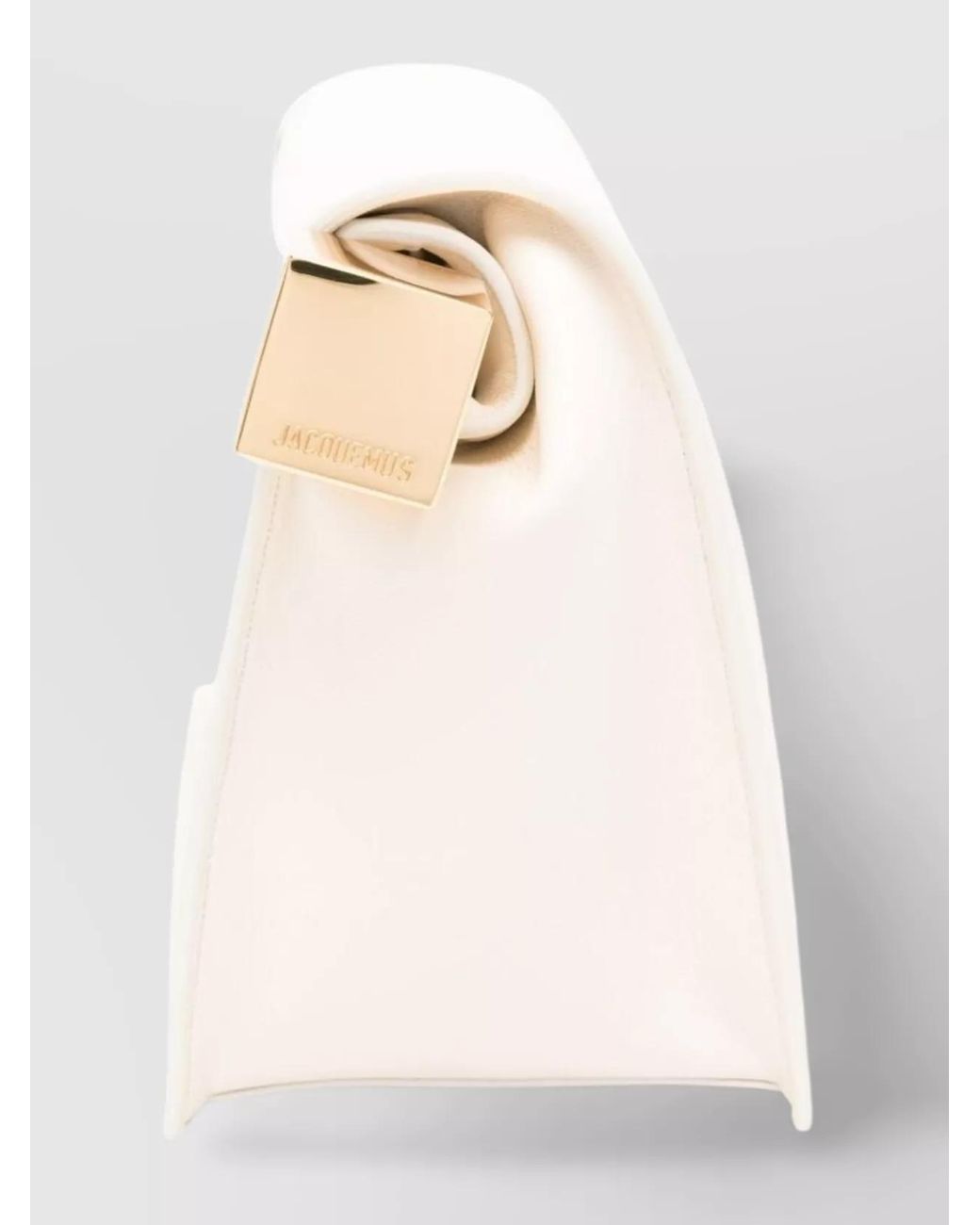 Jacquemus Natural Square Round Clutch Bag