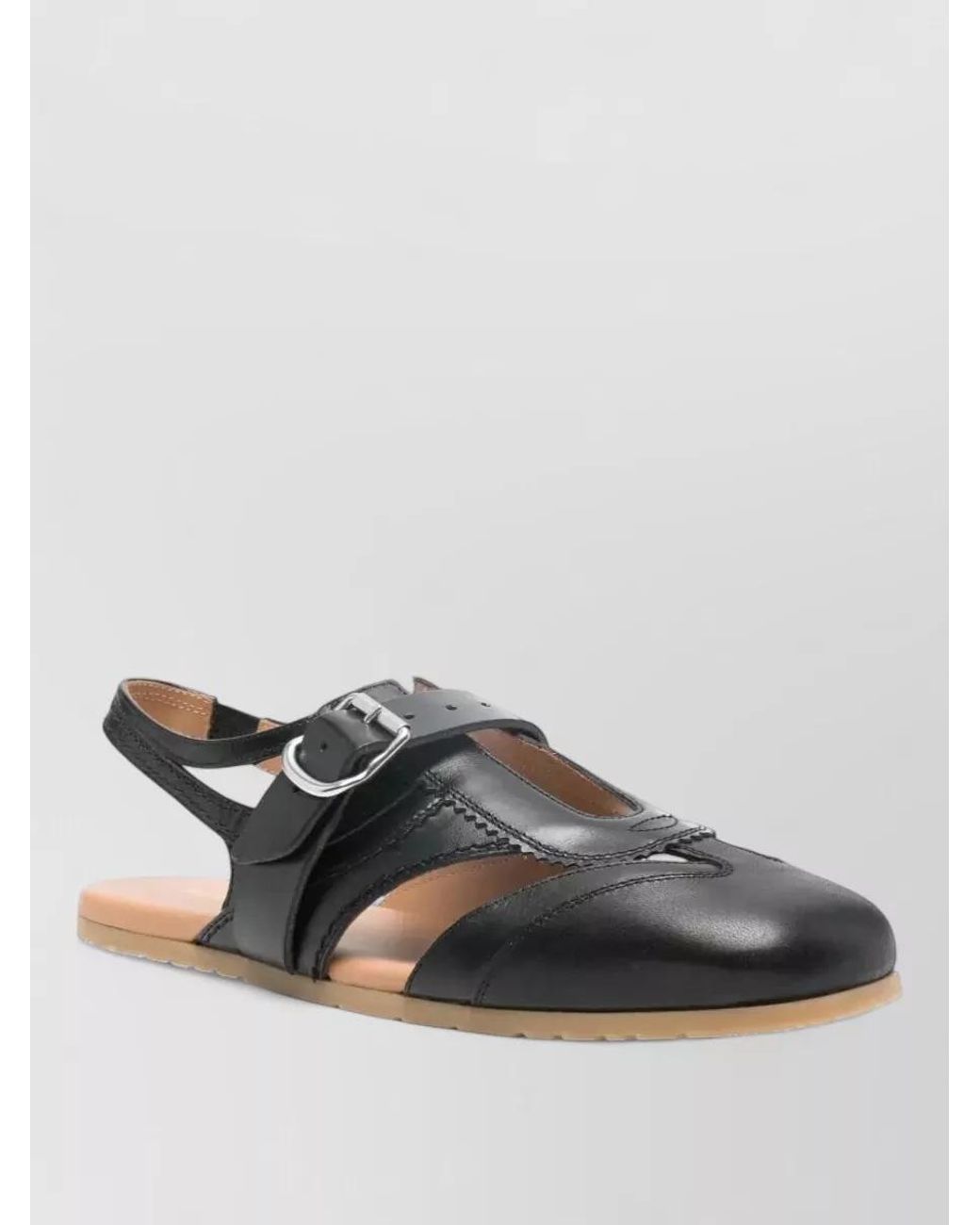 Dries Van Noten Gray Leather Sandals for men