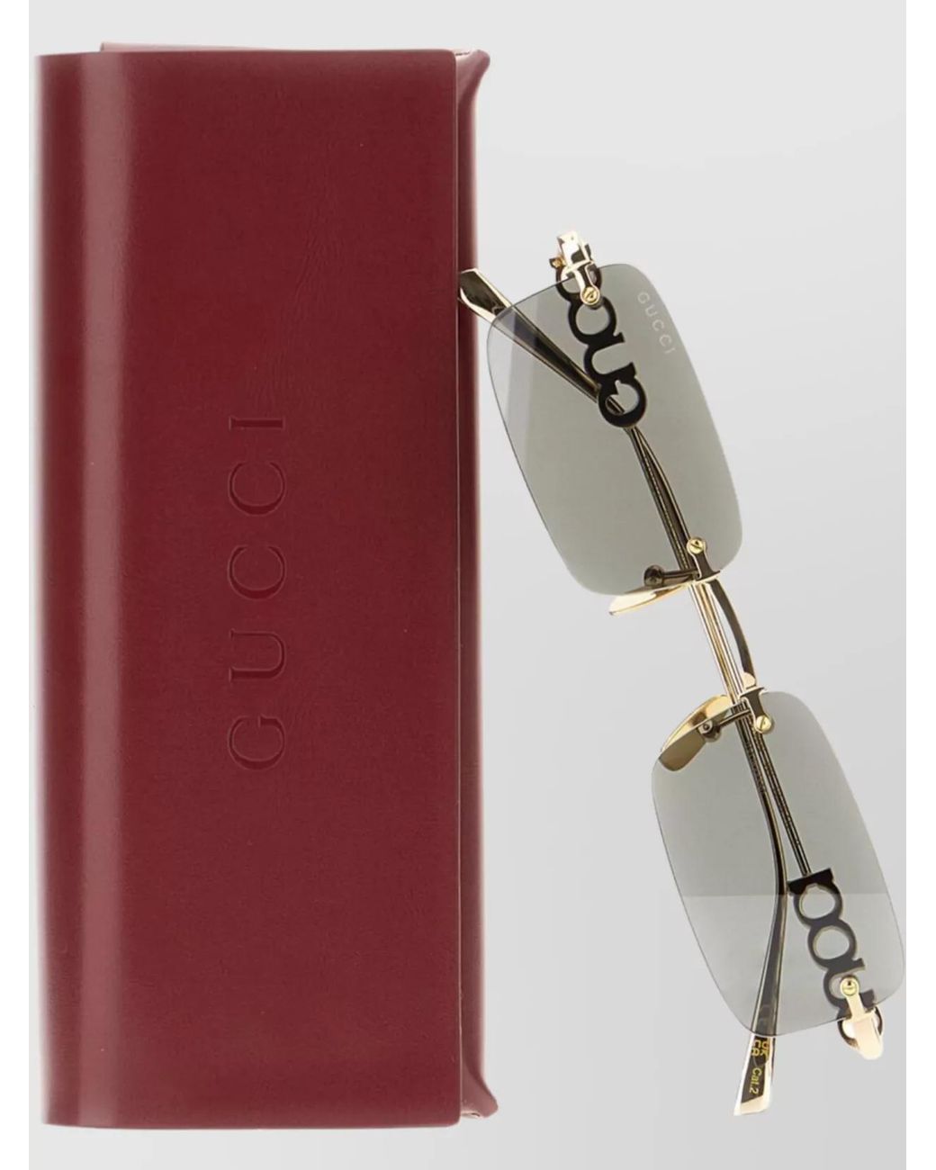 Gucci Multicolor Rectangular Lenses Metal Sunglasses