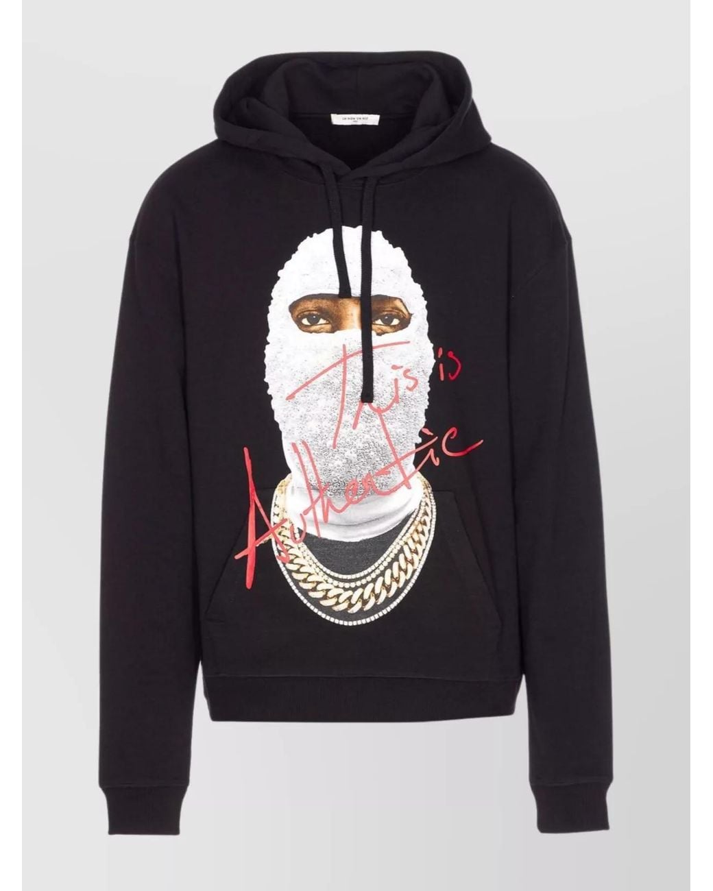 Ih Nom Uh Nit Blue Cotton Printed Hoodie for men