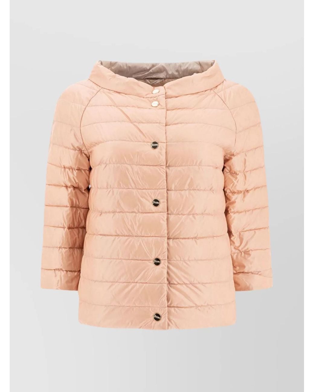 Herno Natural Nylon Reversible Quilted Puffer Jacket