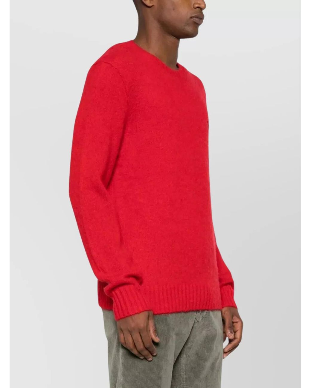 Polo Ralph Lauren Red Long Sleeve Jumper for men