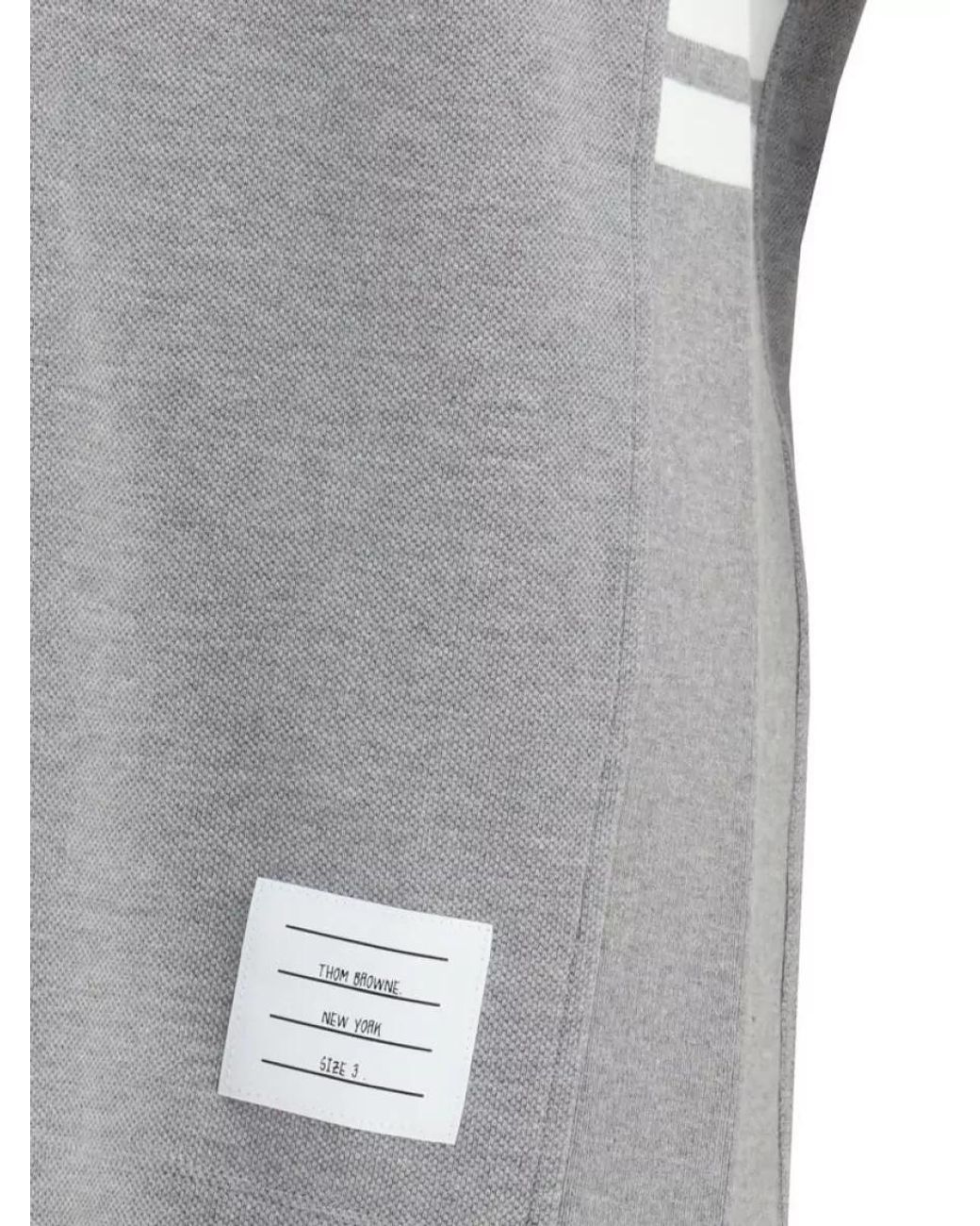 Thom Browne Gray Cotton T-Shirt for men