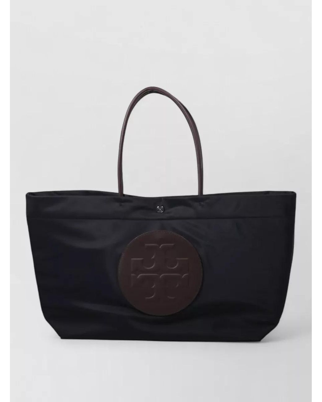 Tory Burch Black Ella Large Nylon Shoulder Bag