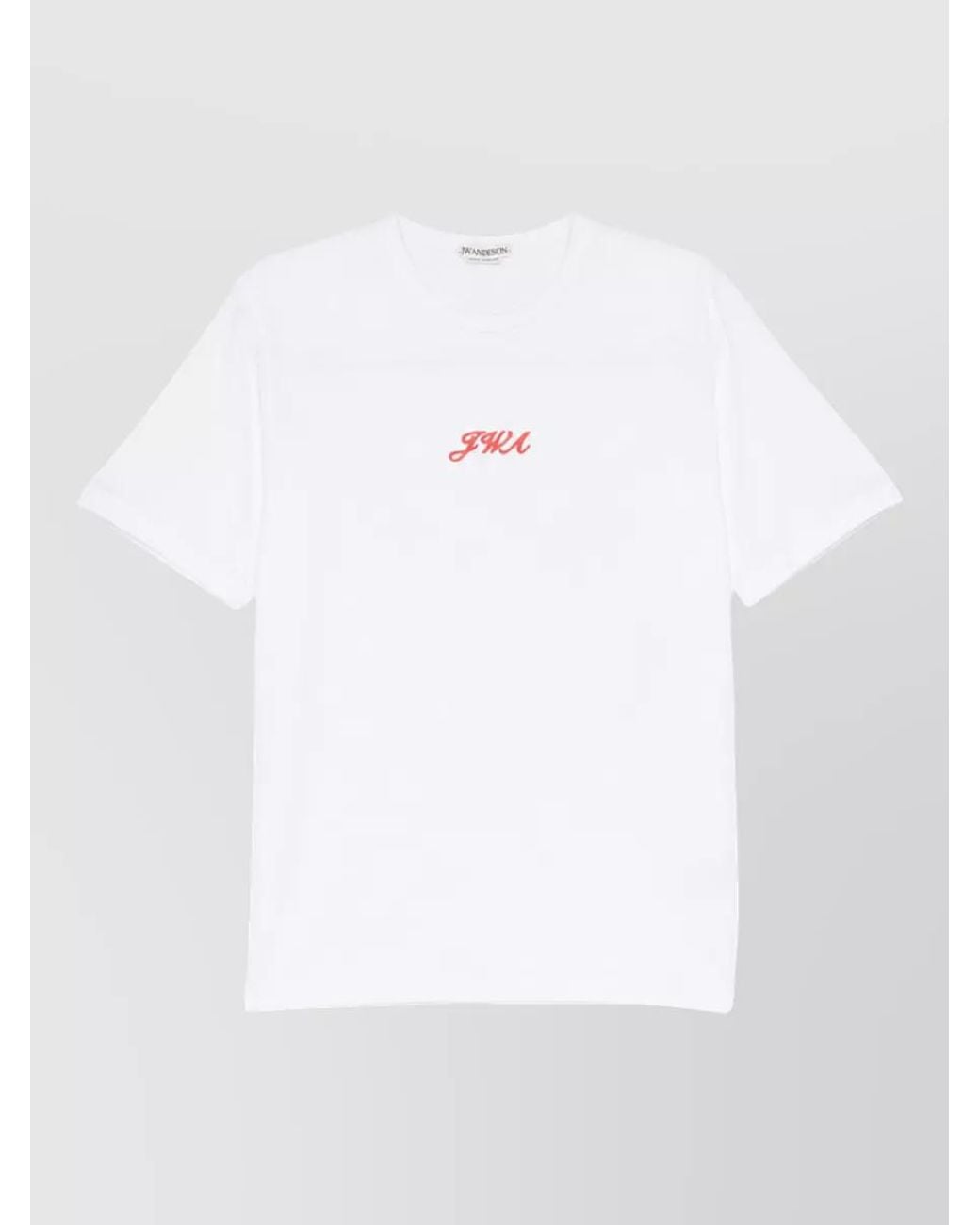 J.W. Anderson White Cotton Short-Sleeve T-Shirt for men