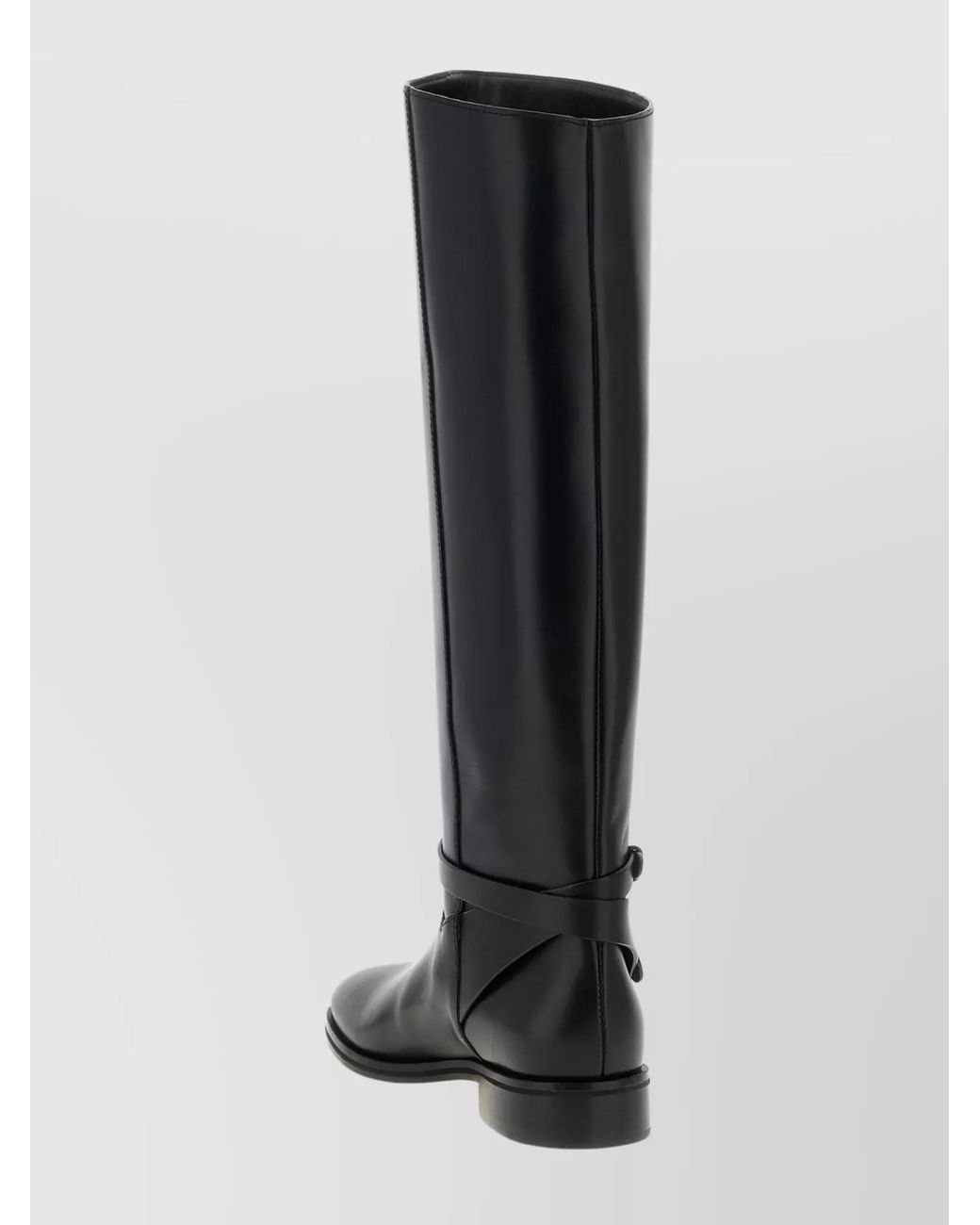 Jimmy Choo Black Leather Knee-High Boots