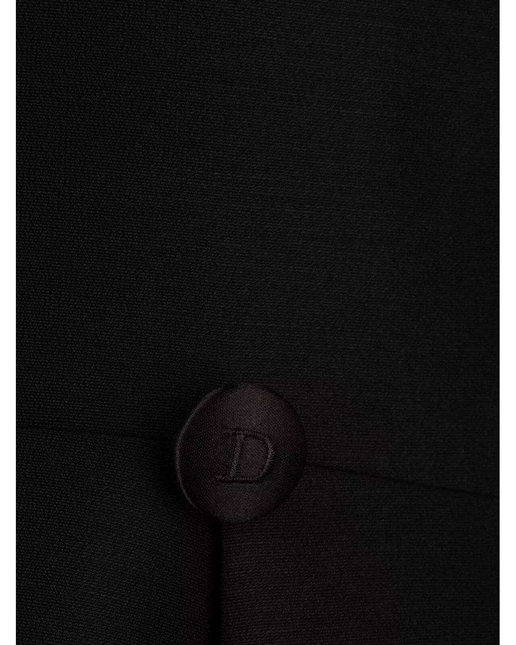 Dior Black Silk Wool Suit Jacket