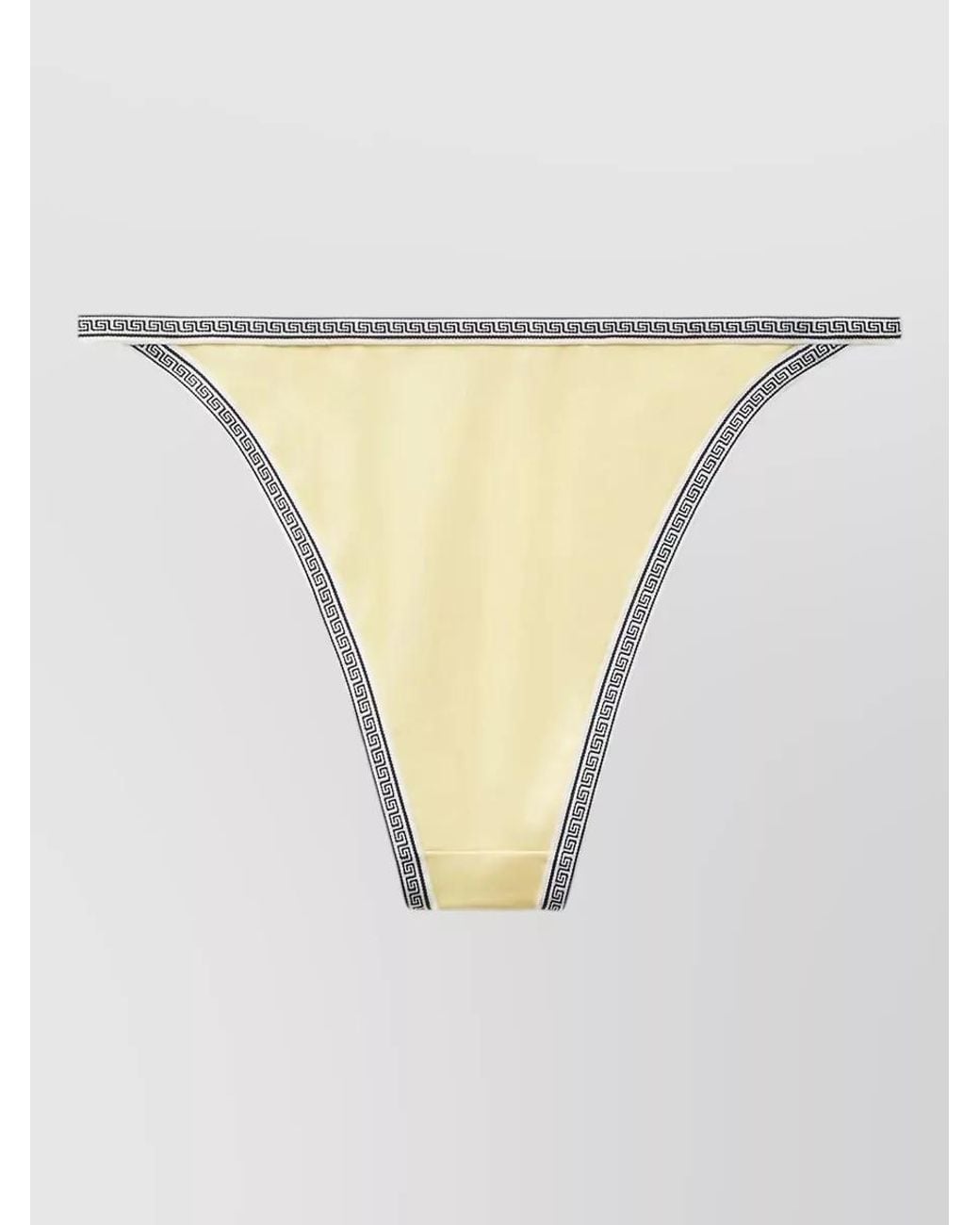 Versace Natural Logo-Embroidered Bikini Briefs