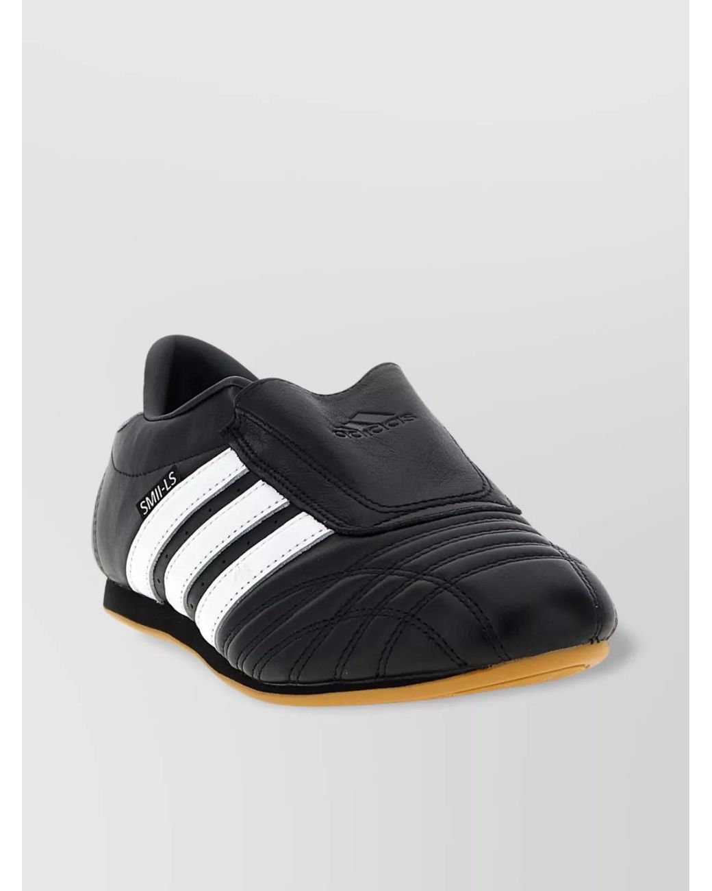 Adidas Originals Blue Leather Slip-On Sneakers