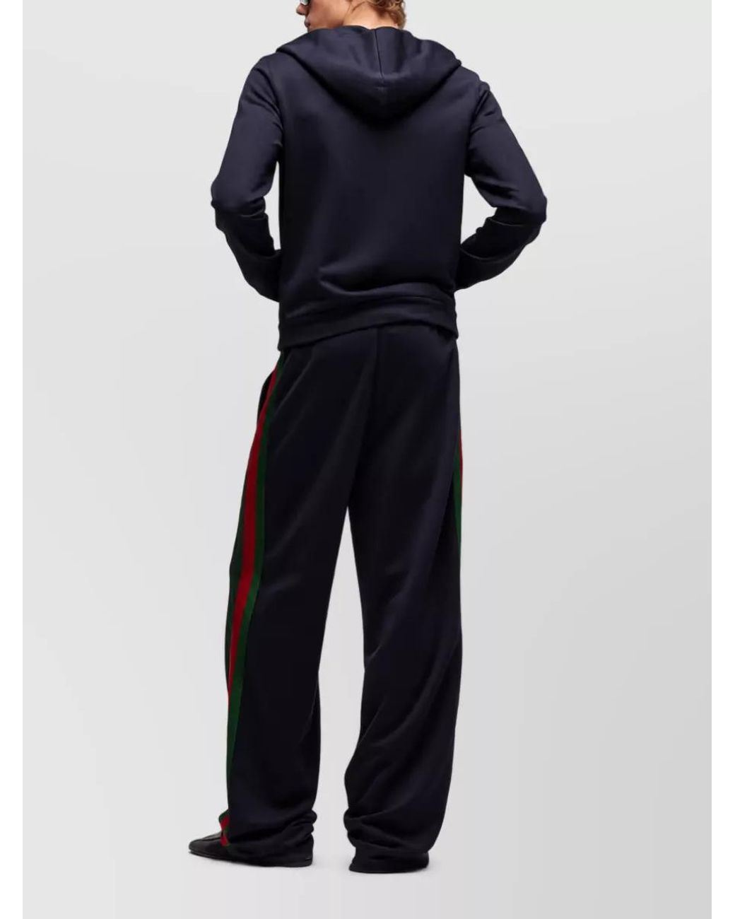 Gucci Blue Silk Wide-Leg Trousers for men
