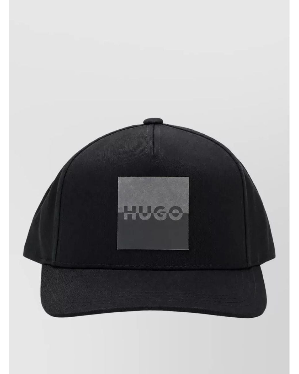 Boss Black Cotton Wide-Brim Hat for men