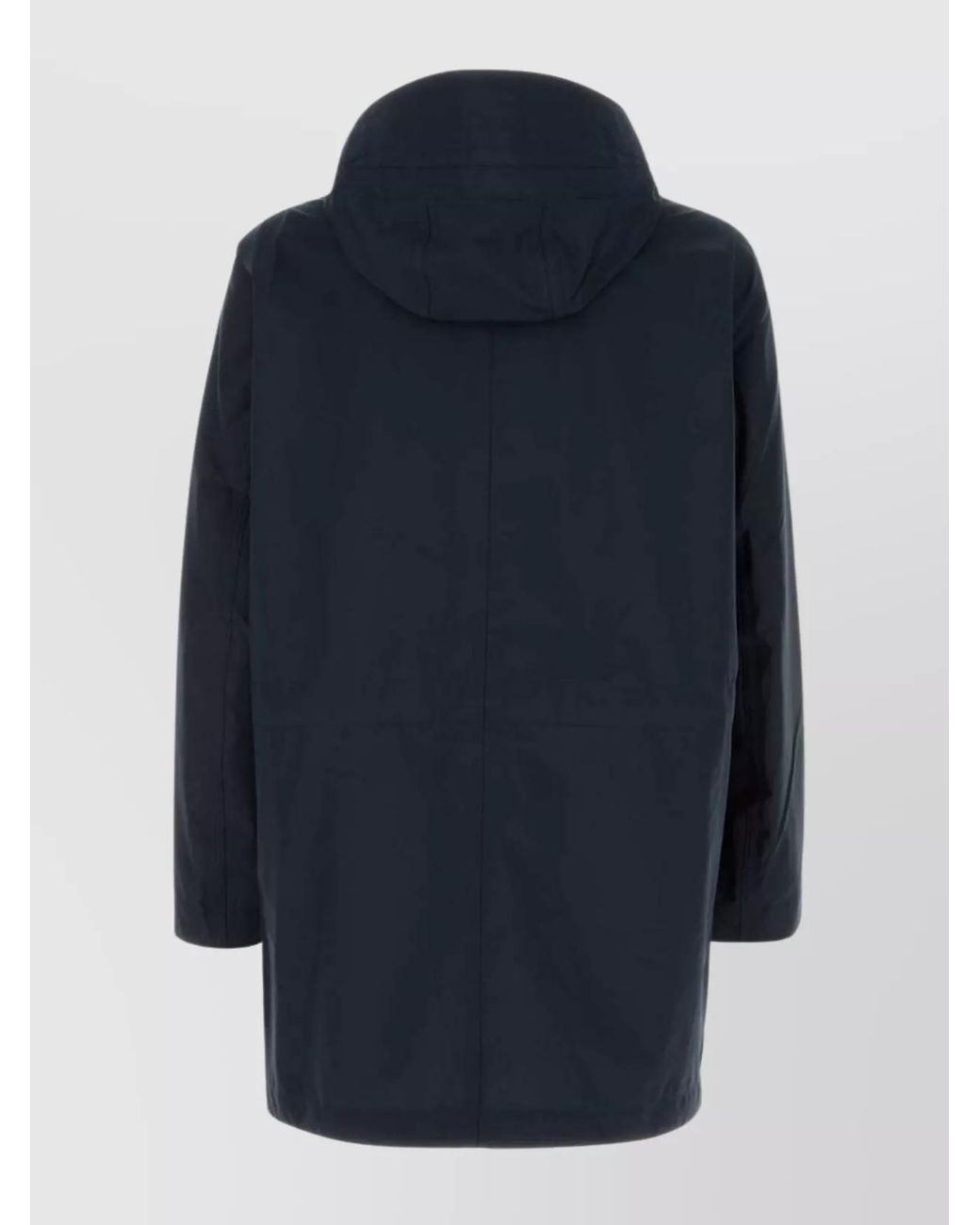 Napapijri Blue Polyester Hooded Windbreaker Jacket for men