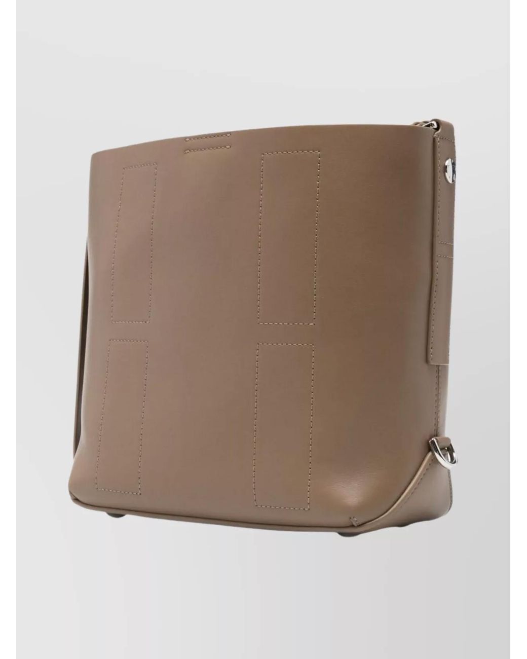 Hogan Brown H-Hobo Small Leather Shoulder Bag