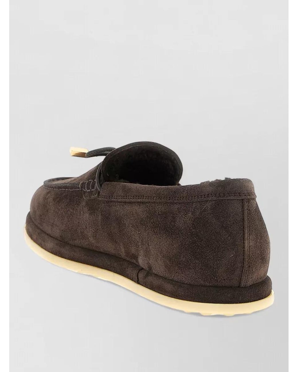Tod's Brown Suede Slippers