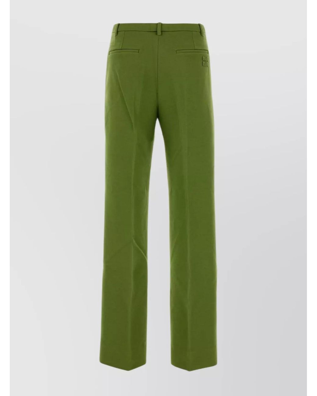 Miu Miu Green Tailored Trousers