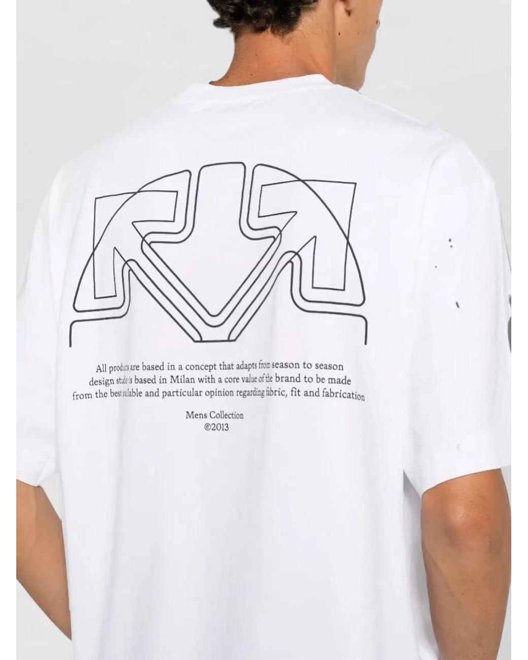 Off-White c/o Virgil Abloh White Cotton Jersey Logo Print Short-Sleeve T-Shirt for men