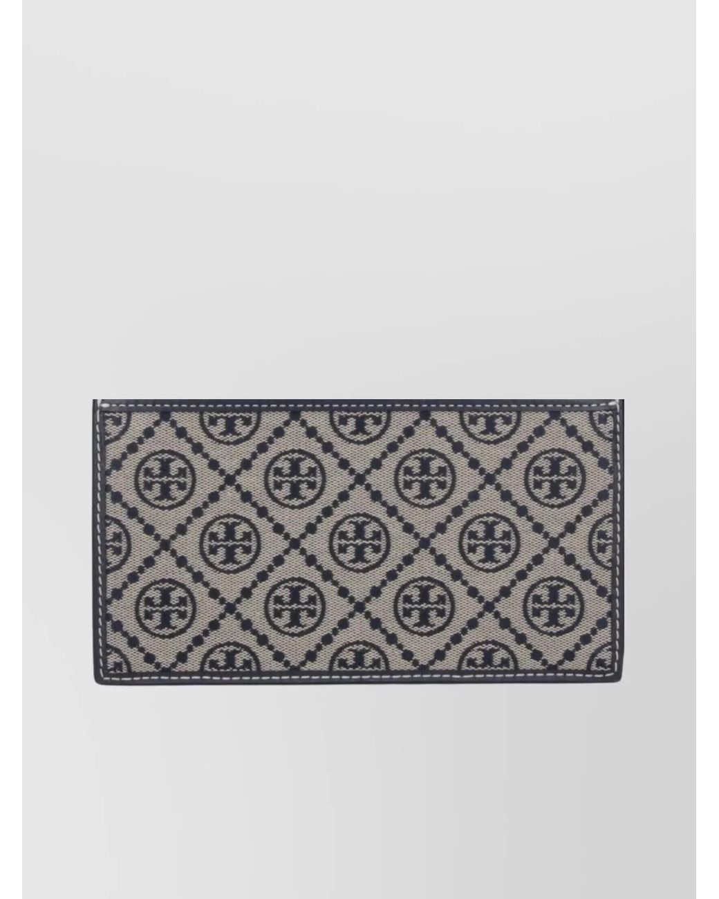 Tory Burch Blue Monogram Chain Wallet
