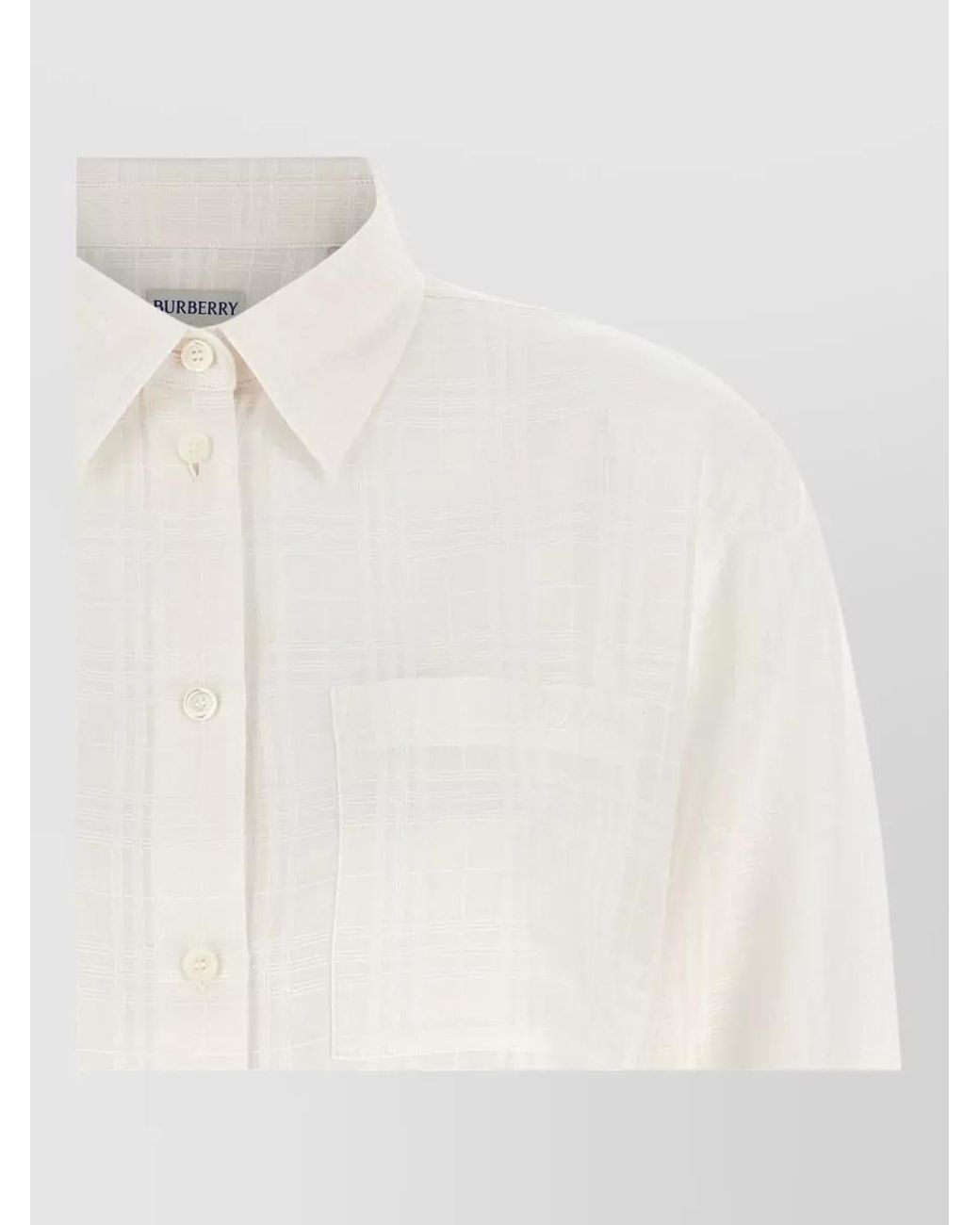 Burberry Natural Cotton Check Long-Sleeve Shirt