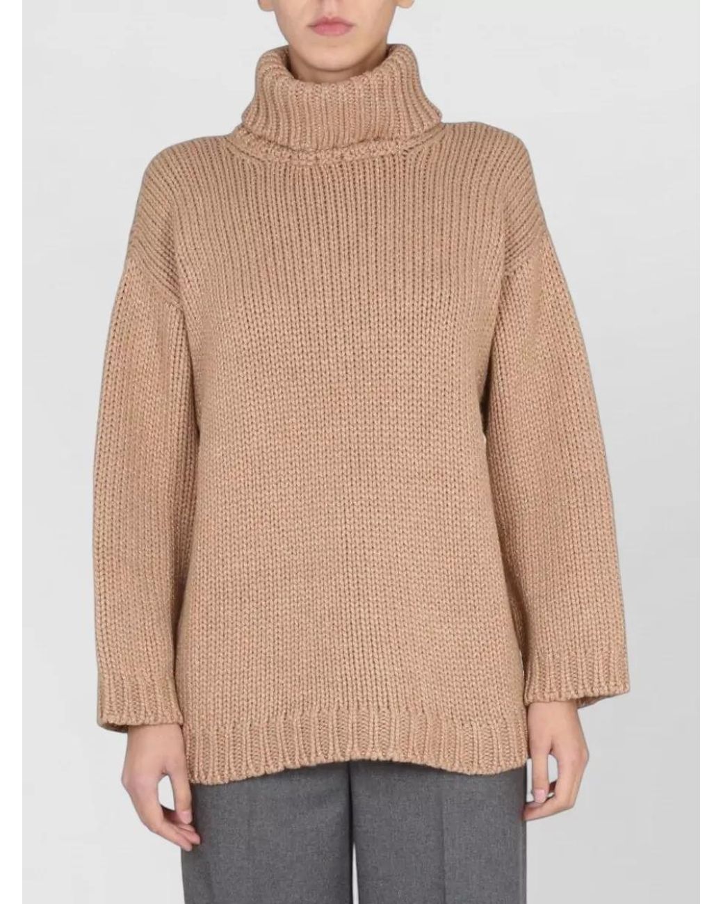 RED Valentino Multicolor Cashmere Blend Cutout High Neck Jumper