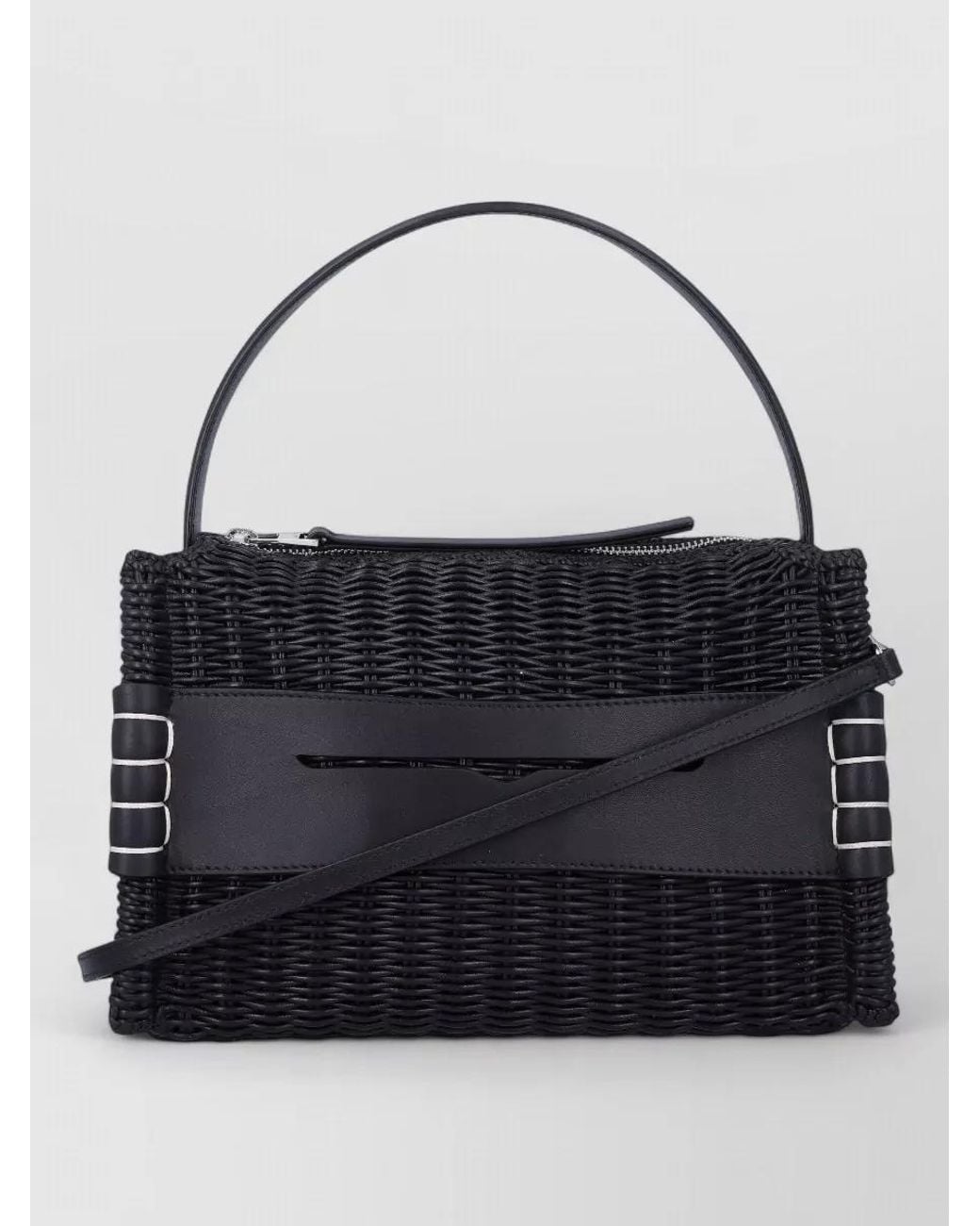 J.W. Anderson Black Loafer Bag Woven Lamb Leather Clutch Bag