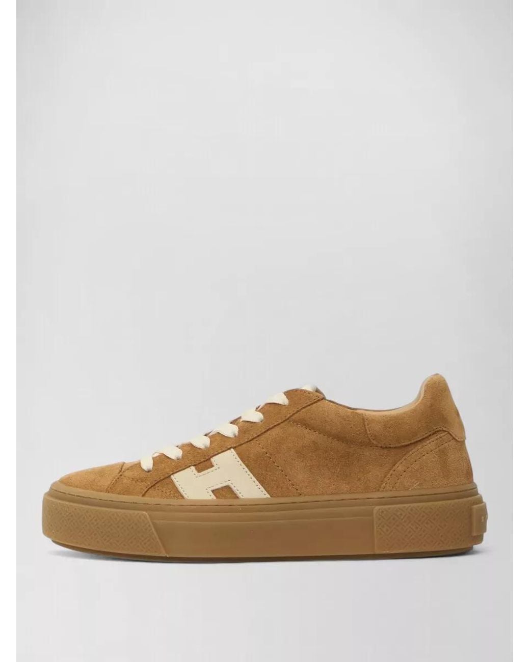 Hogan Metallic Leather Lace-Up Sneakers