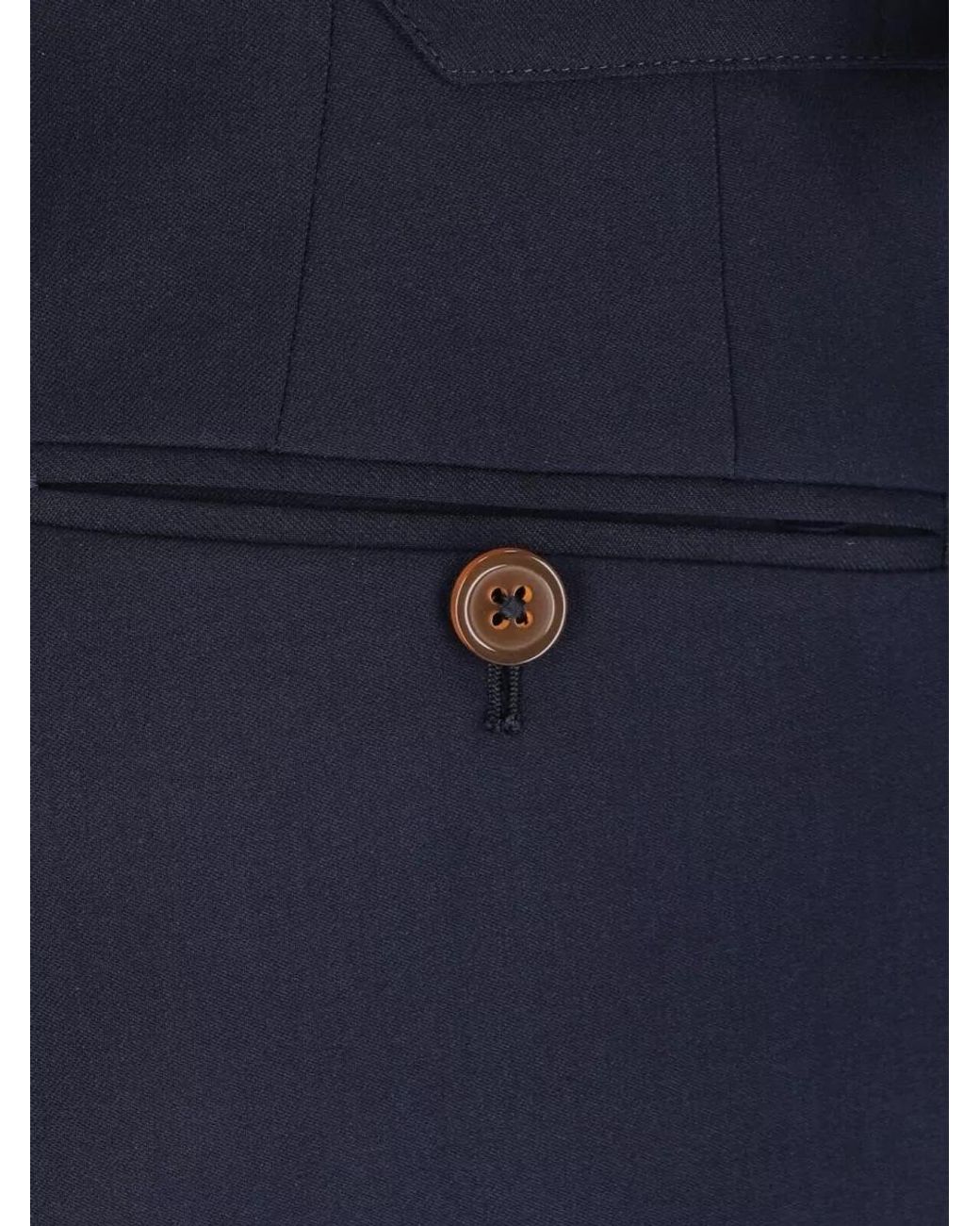 Vivienne Westwood Blue Virgin Wool Single-Breasted Suit for men