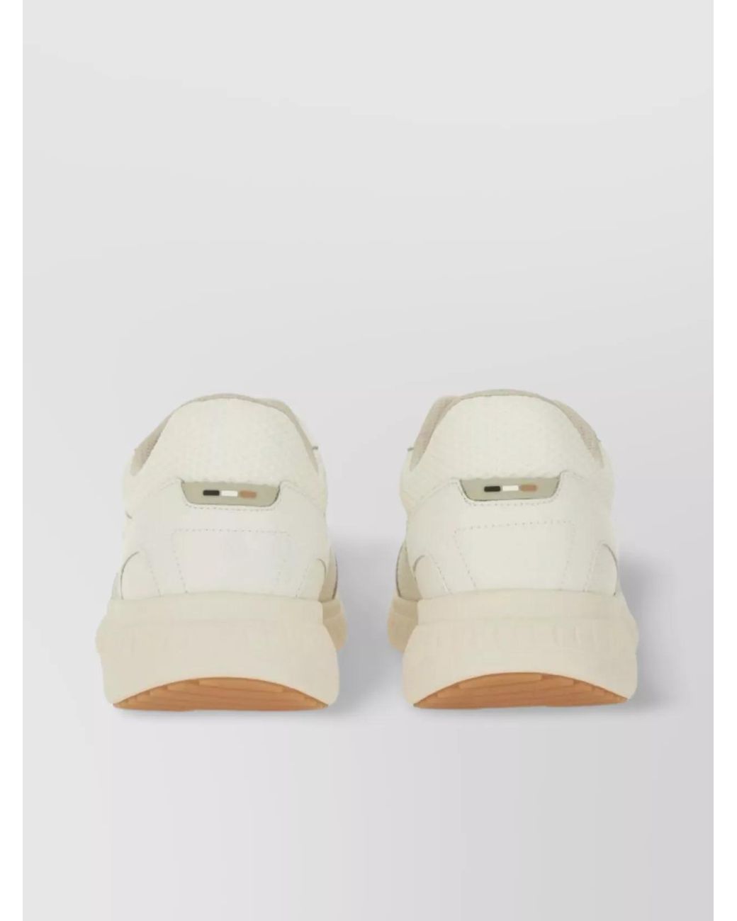 Boss Natural Leather Low-Top Sneakers for men