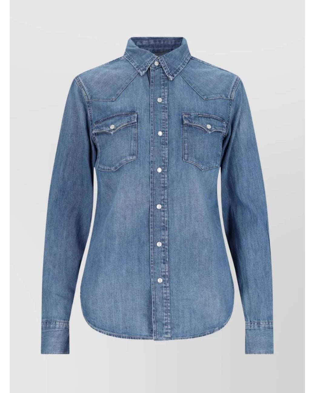 Polo Ralph Lauren Blue Denim Western Shirt