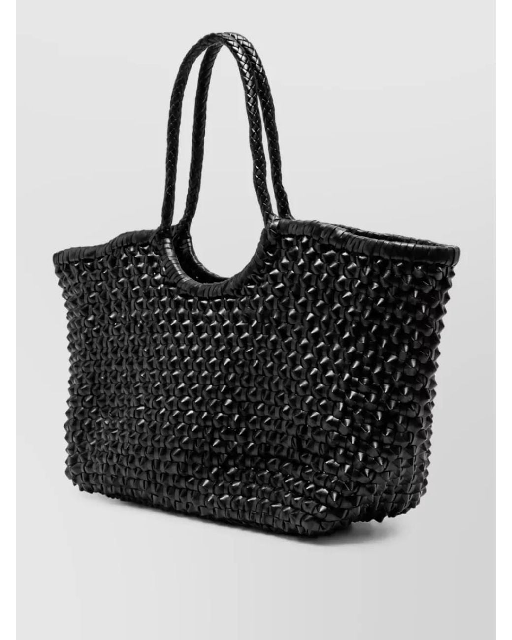 Dragon Diffusion Black Nantucket Big Leather Beach Bag