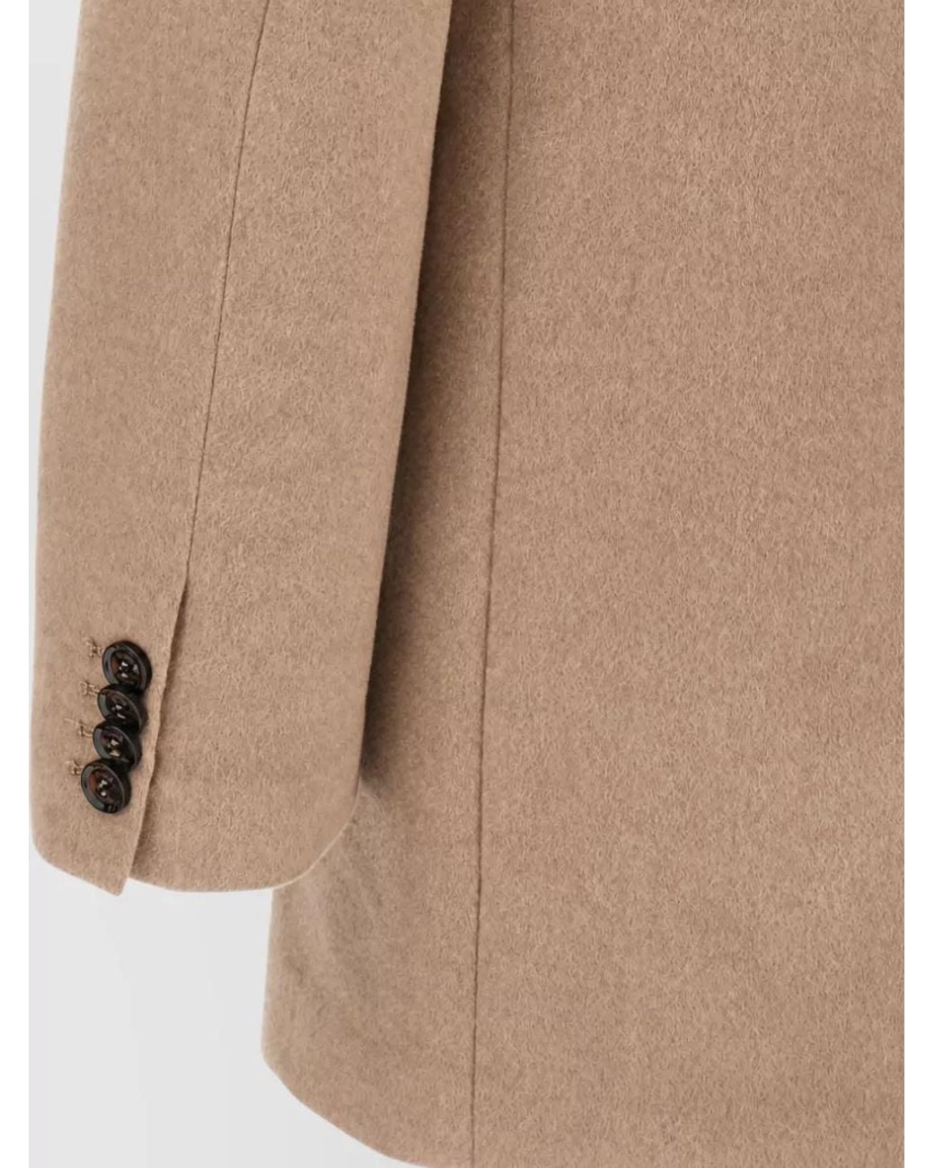 Moorer Natural Wool Cashmere Single-Breasted Coat for men