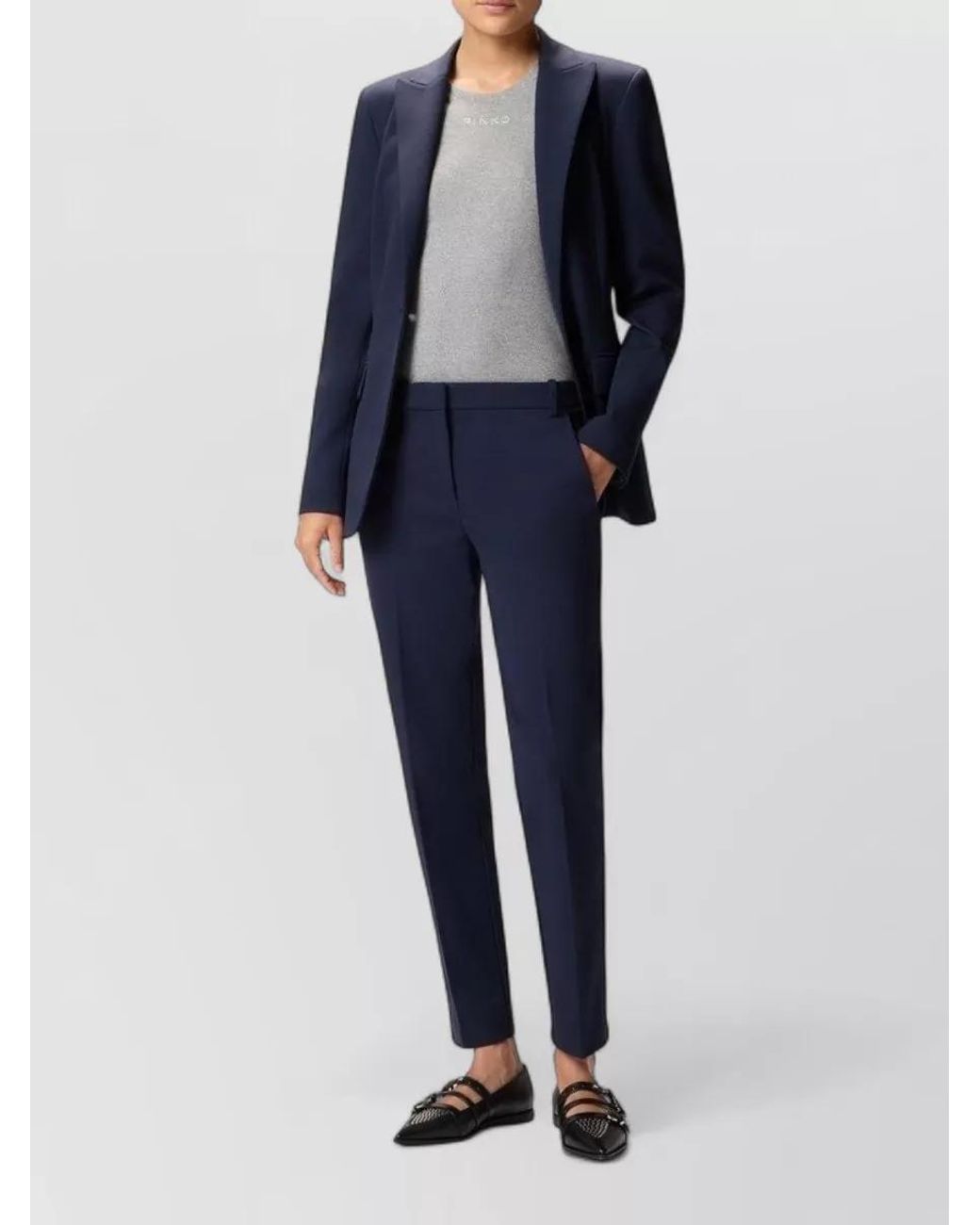 Pinko Blue Tailored Trousers