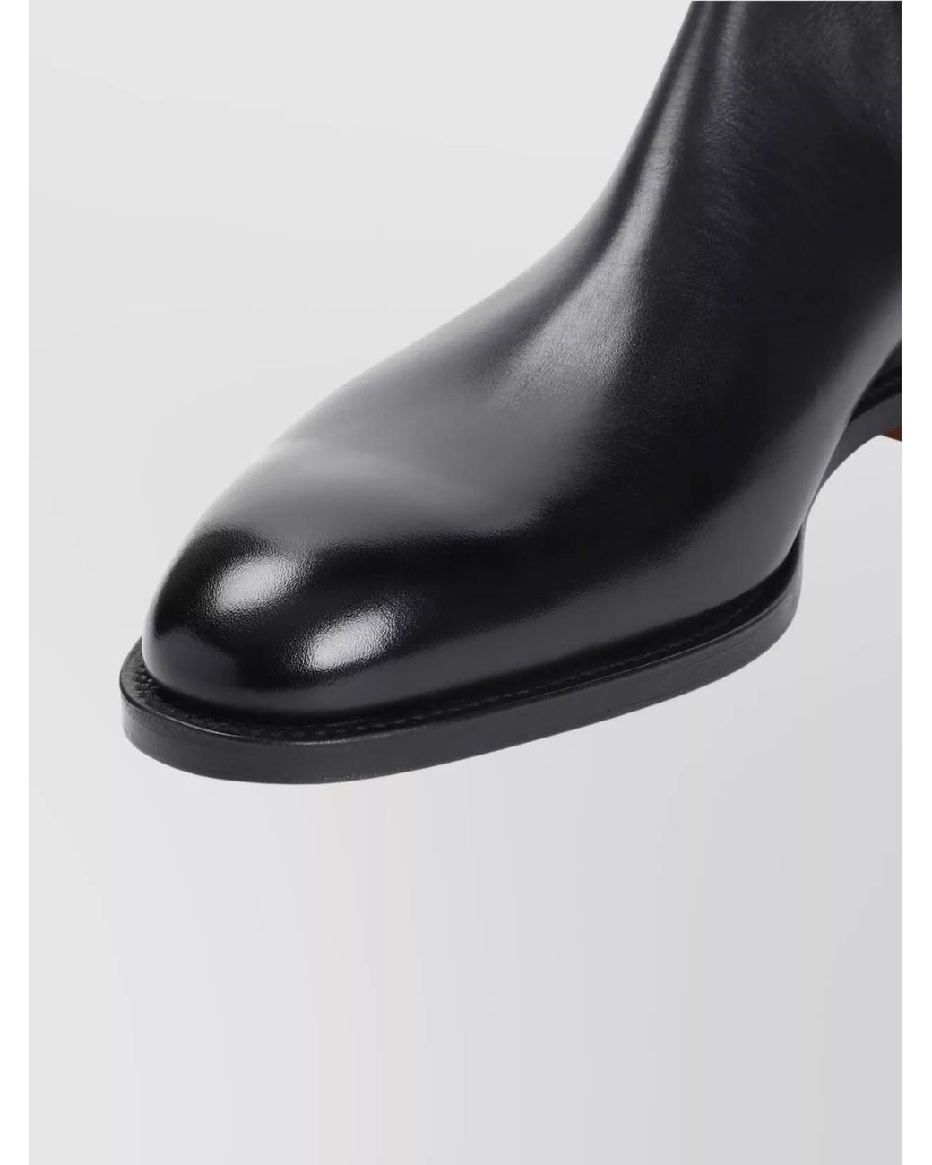 John Lobb Blue Leather Chelsea Boots for men