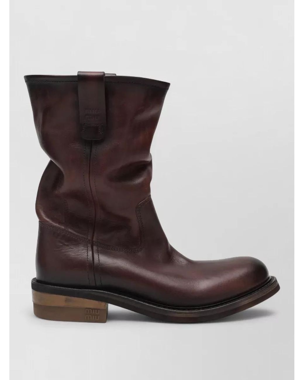 Miu Miu Brown Ankle Boots