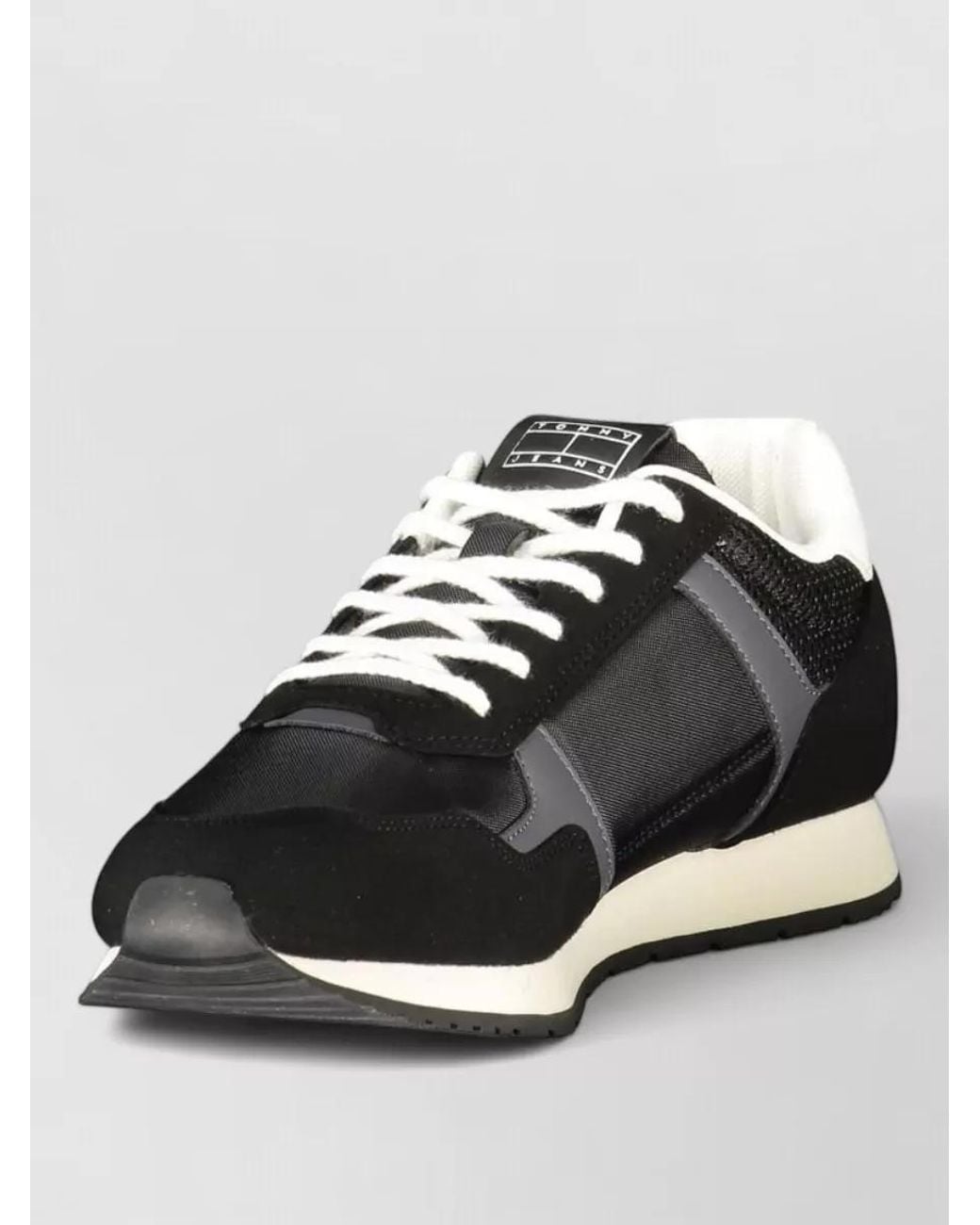 Tommy Hilfiger Black Color Block Low-Top Sneakers for men
