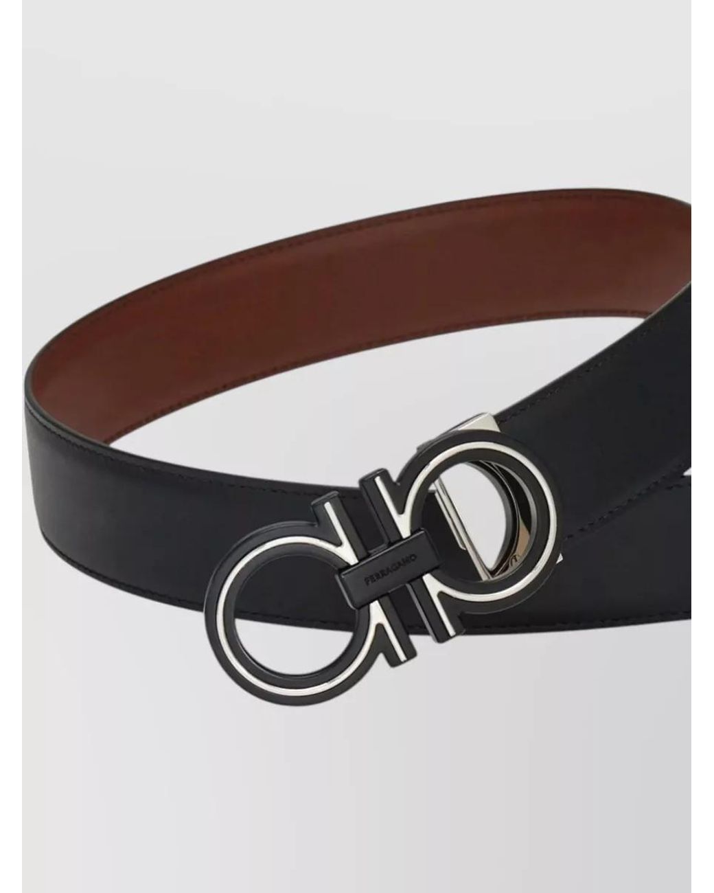 Ferragamo Multicolor Leather Reversible Belt for men
