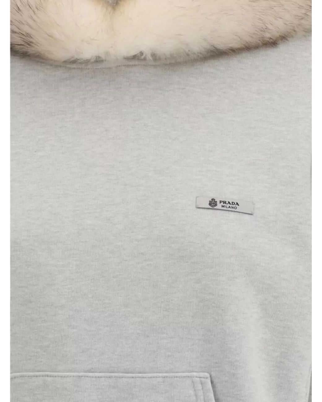 Prada Gray Cotton Sweatshirt