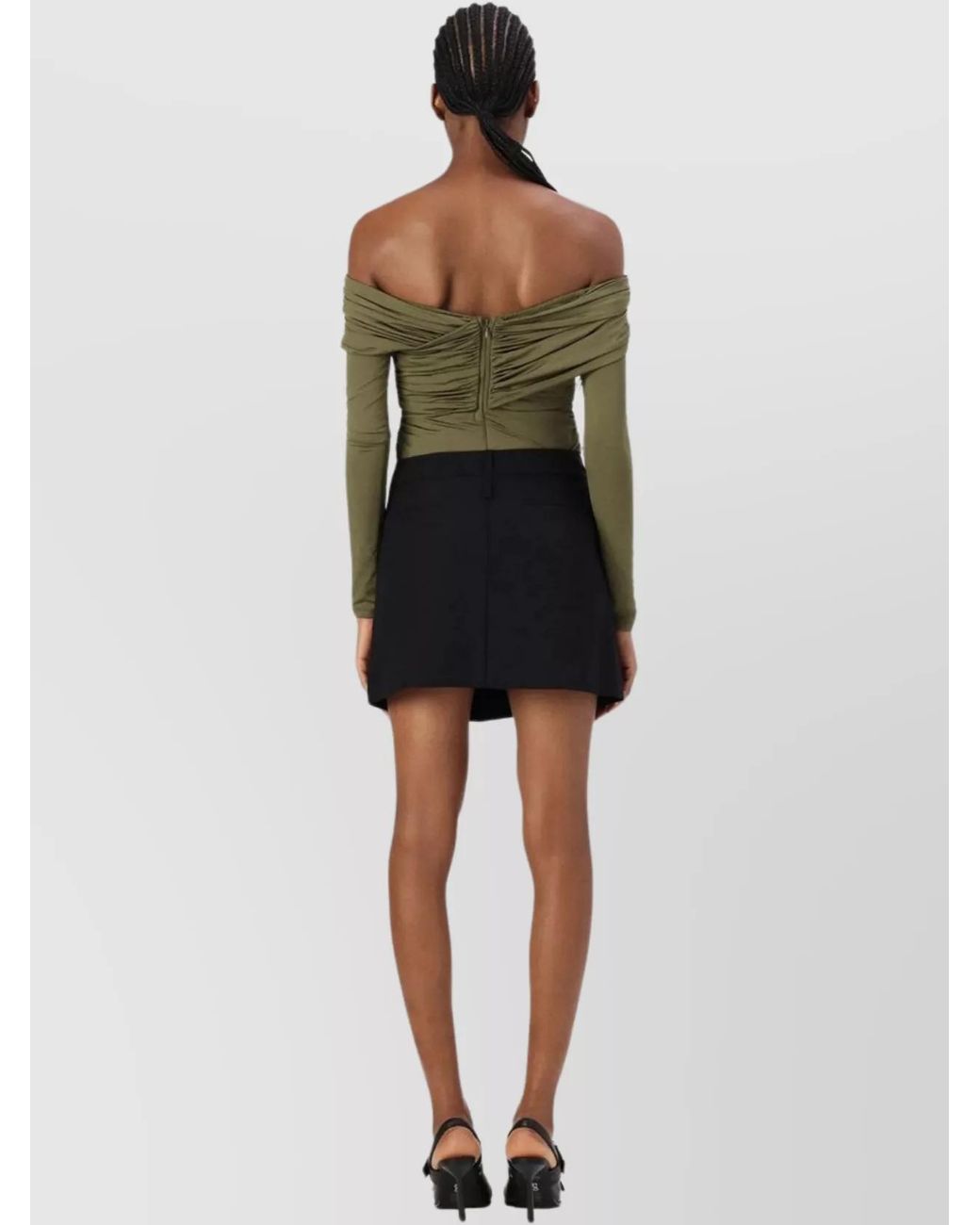 Pinko Black Pleated Skirt