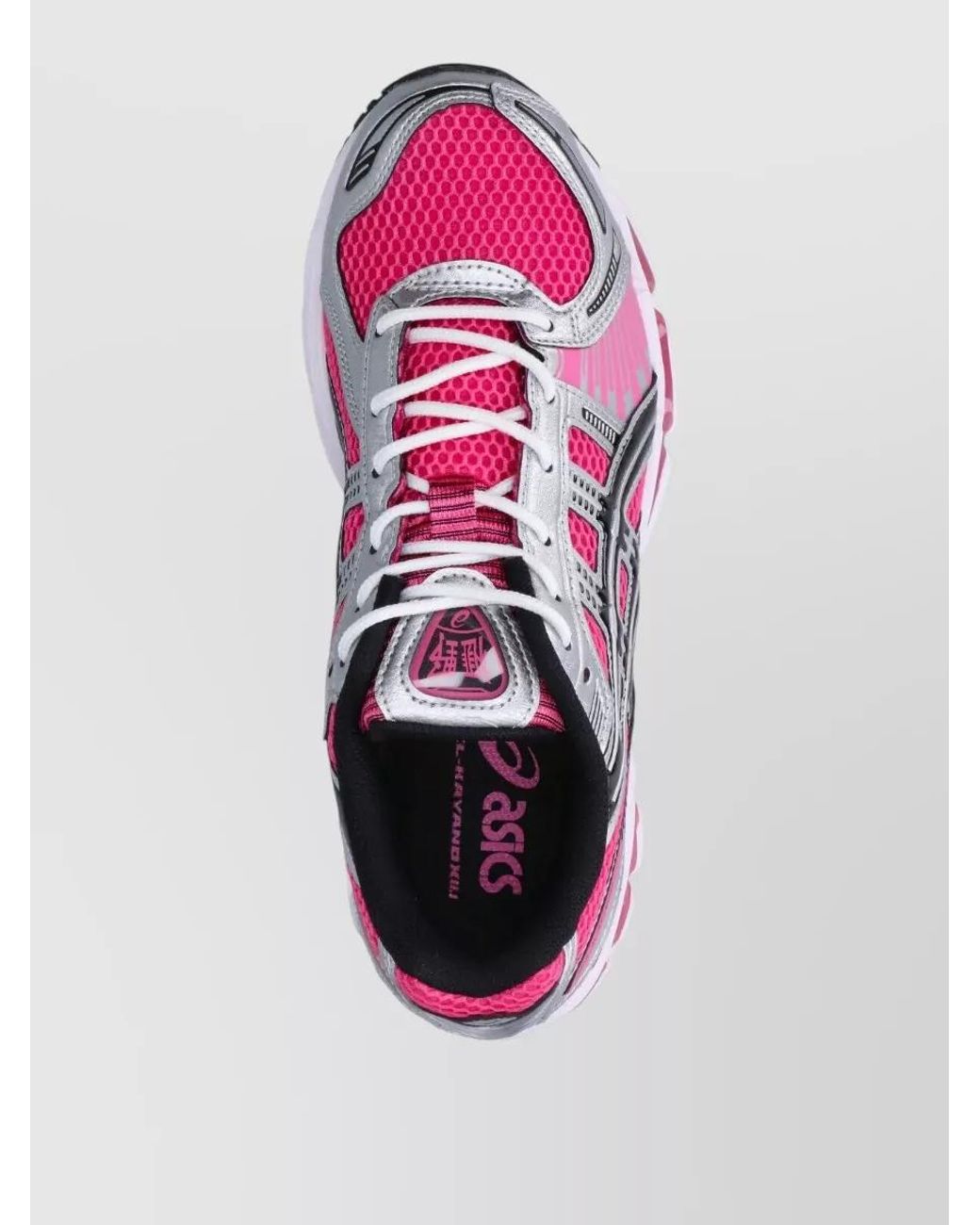Asics Pink Synthetic Leather Low Top Sneakers
