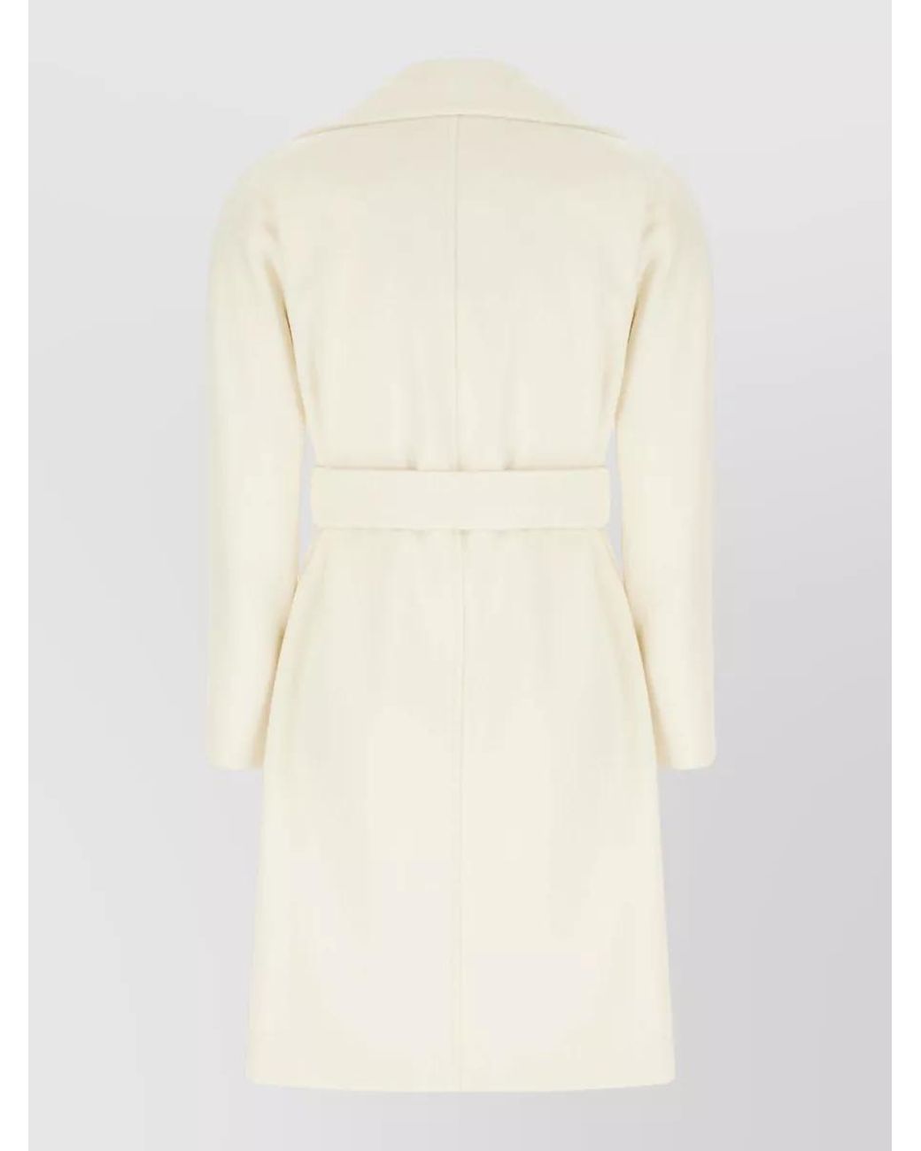 Max Mara Natural Virgin Wool Fitted Jacket