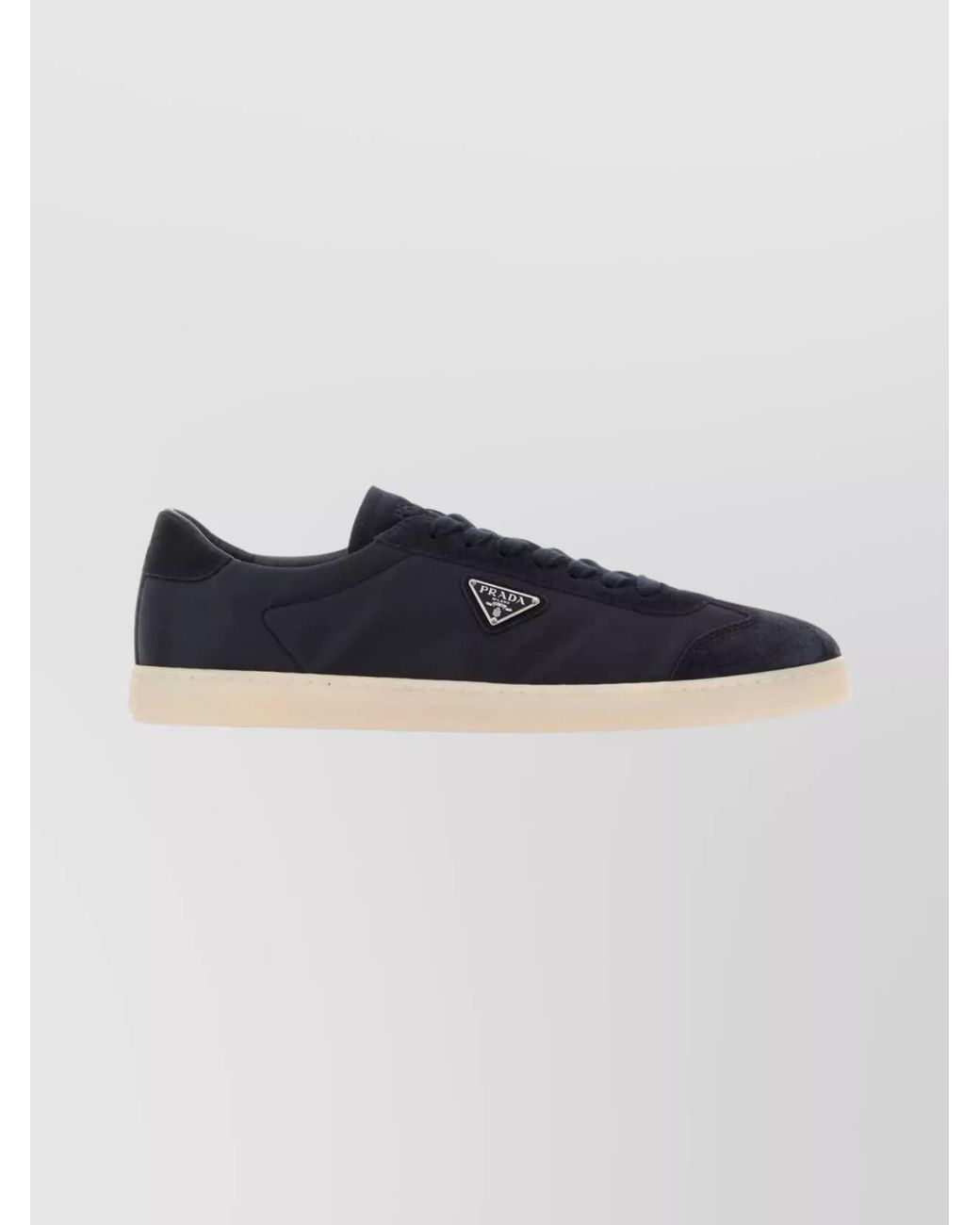 Prada Blue Leather Sneakers for men