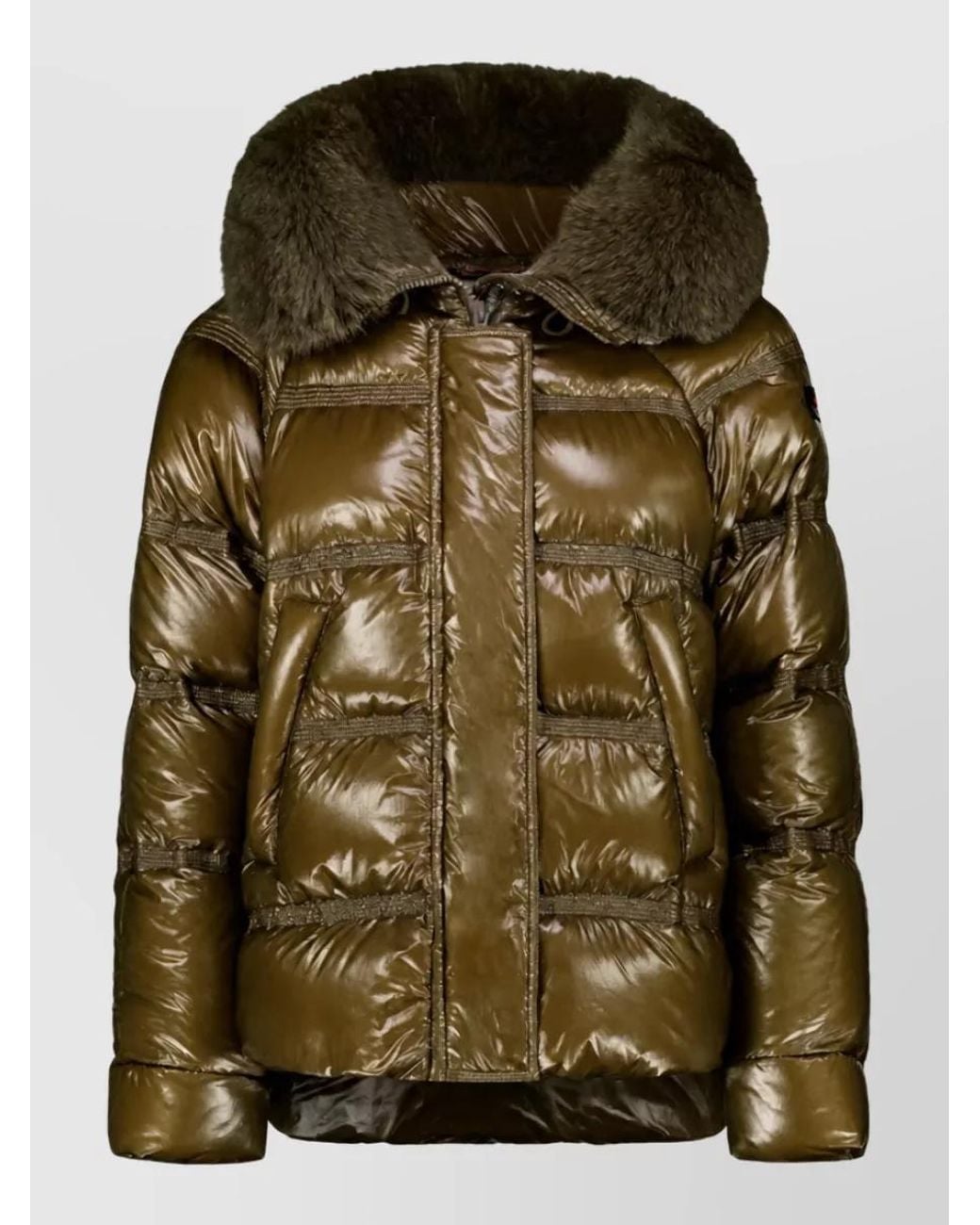 Peuterey Green Hooded Puffer Coat