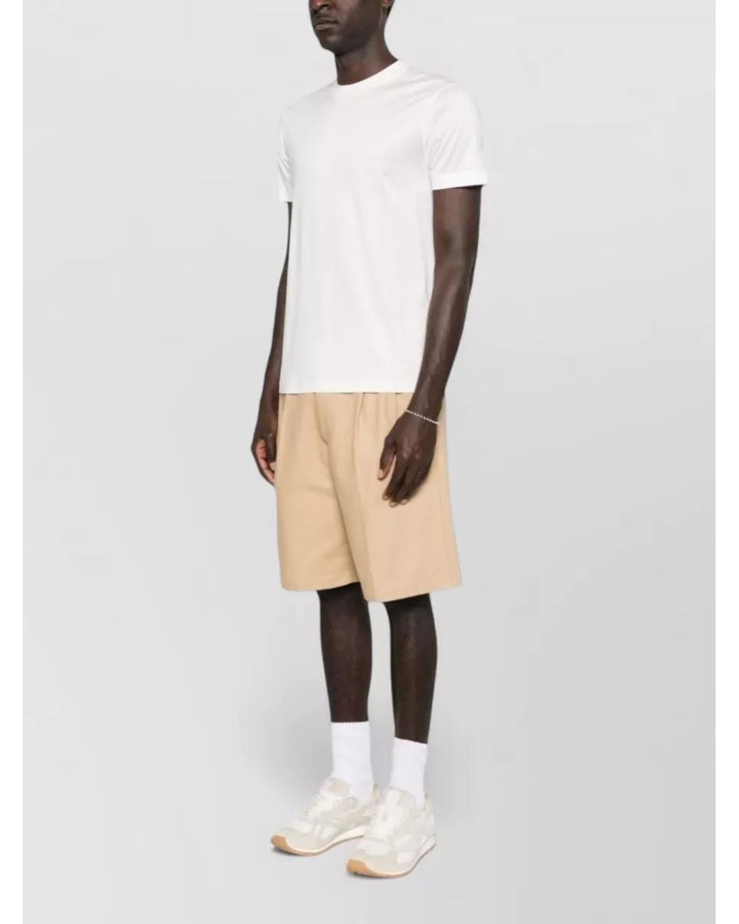 Emporio Armani White Crew Neck Short Sleeve T-Shirt for men