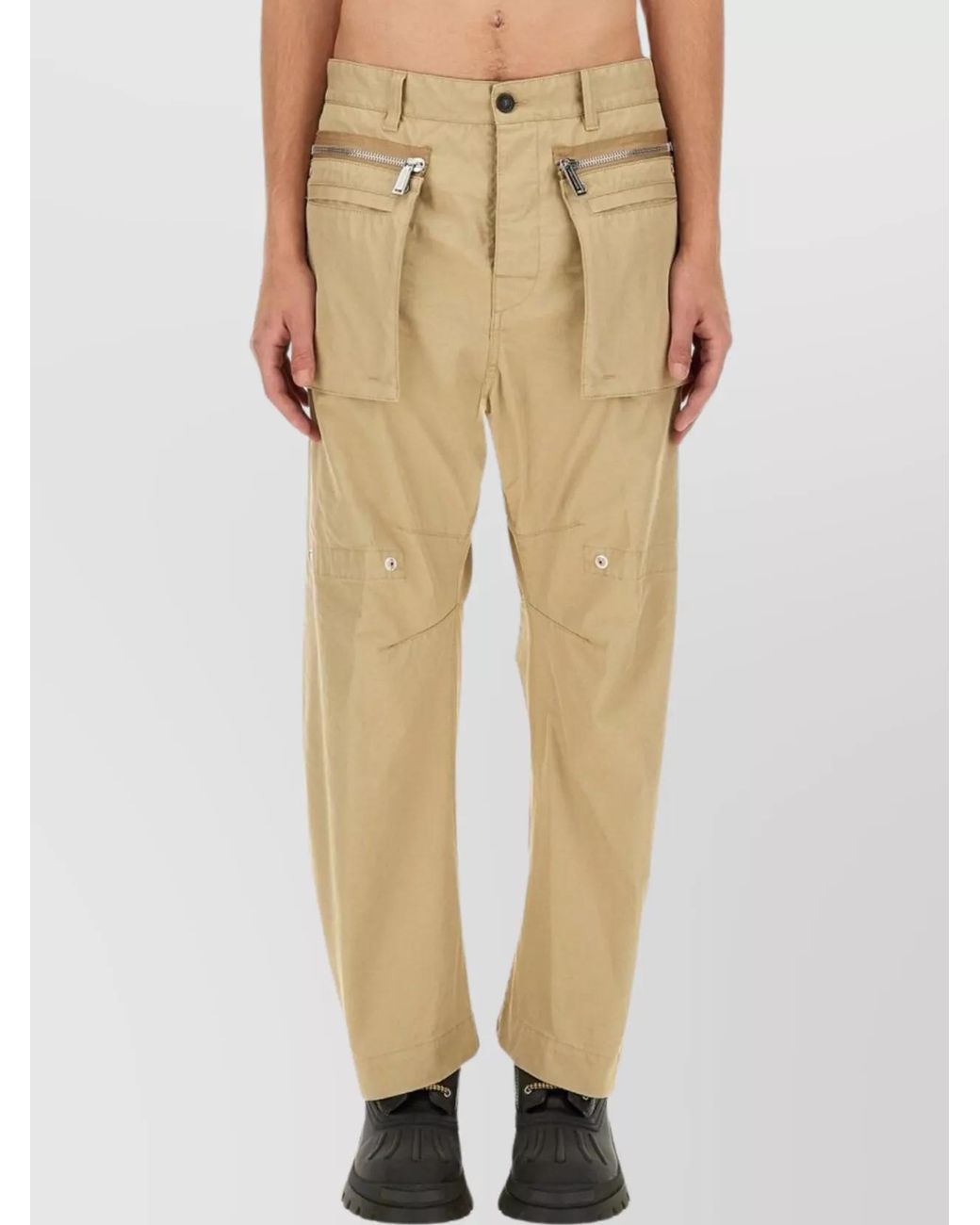 DSquared² Natural Cotton Cargo Pants for men