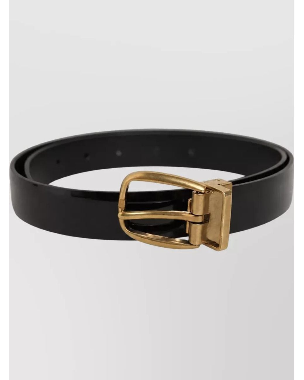 Dolce & Gabbana Gray Leather Belt for men