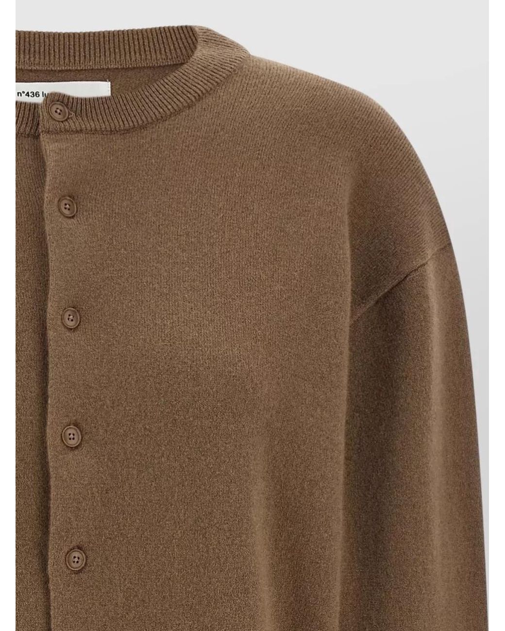 Extreme Cashmere Brown Cashmere-Blend Ribbed Cardigan