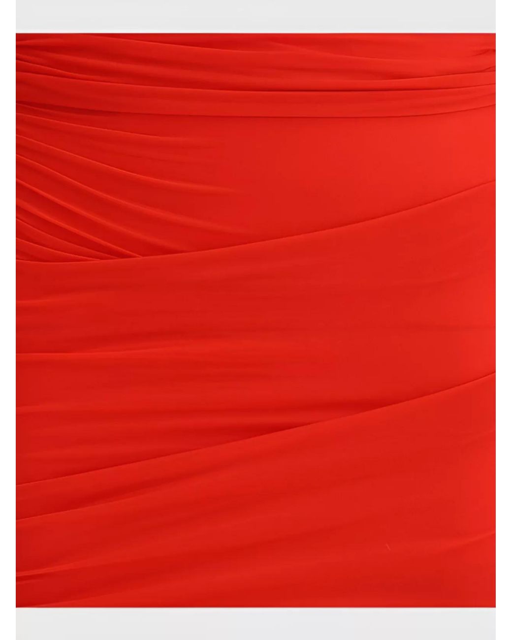 Balenciaga Red Draped Mini Dress